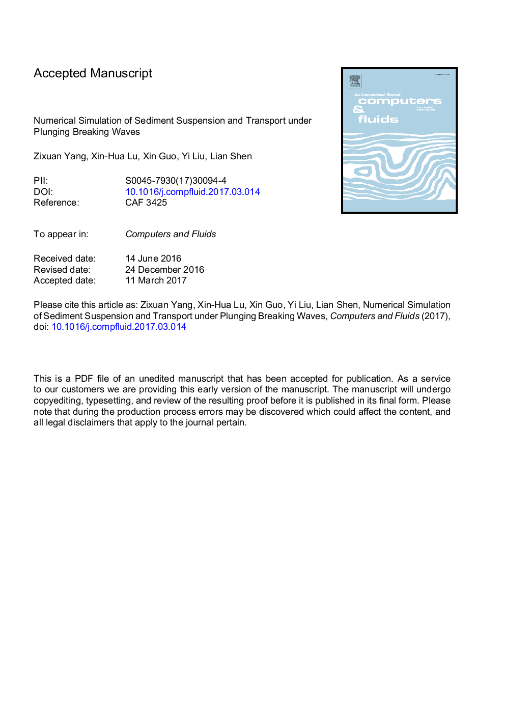 Numerical simulation of sediment suspension and transport under plunging breaking waves