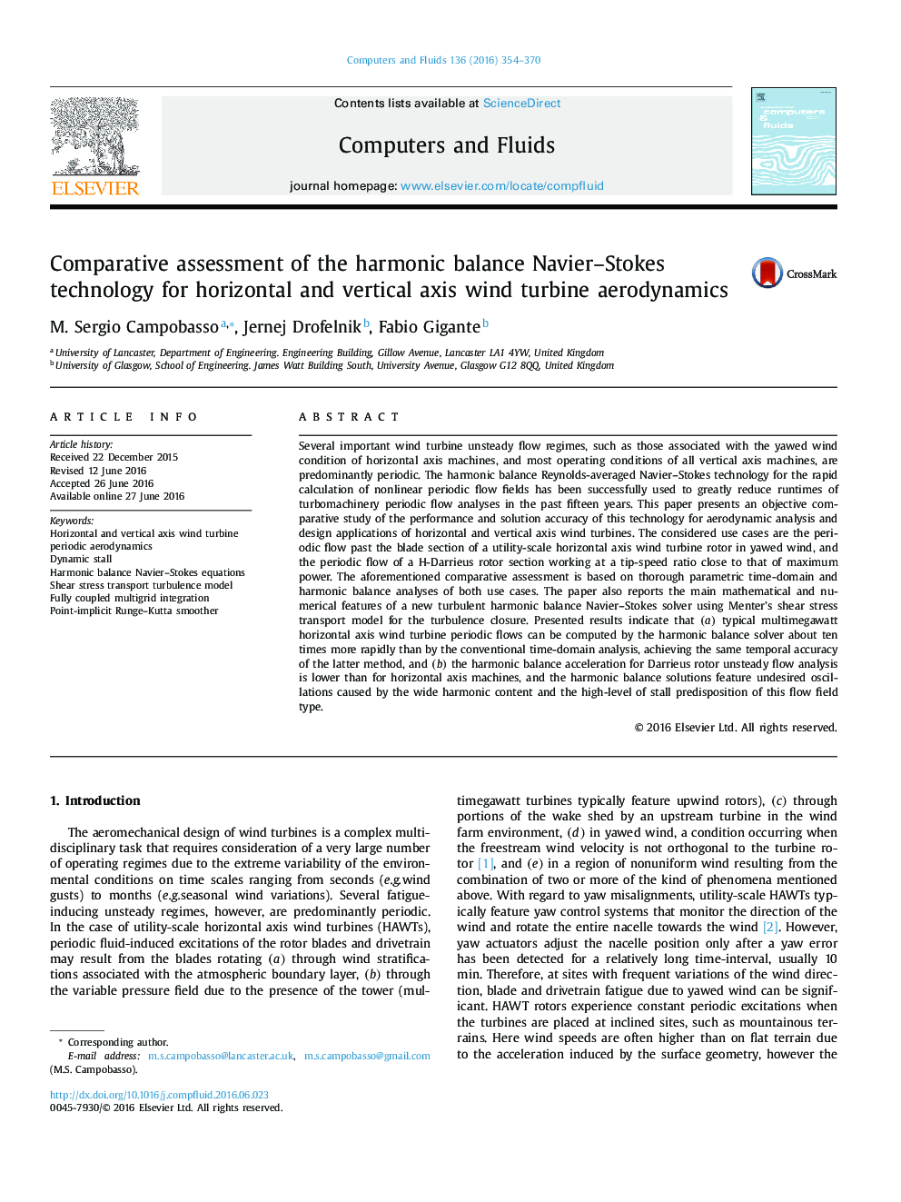 Comparative assessment of the harmonic balance Navier-Stokes technology for horizontal and vertical axis wind turbine aerodynamics