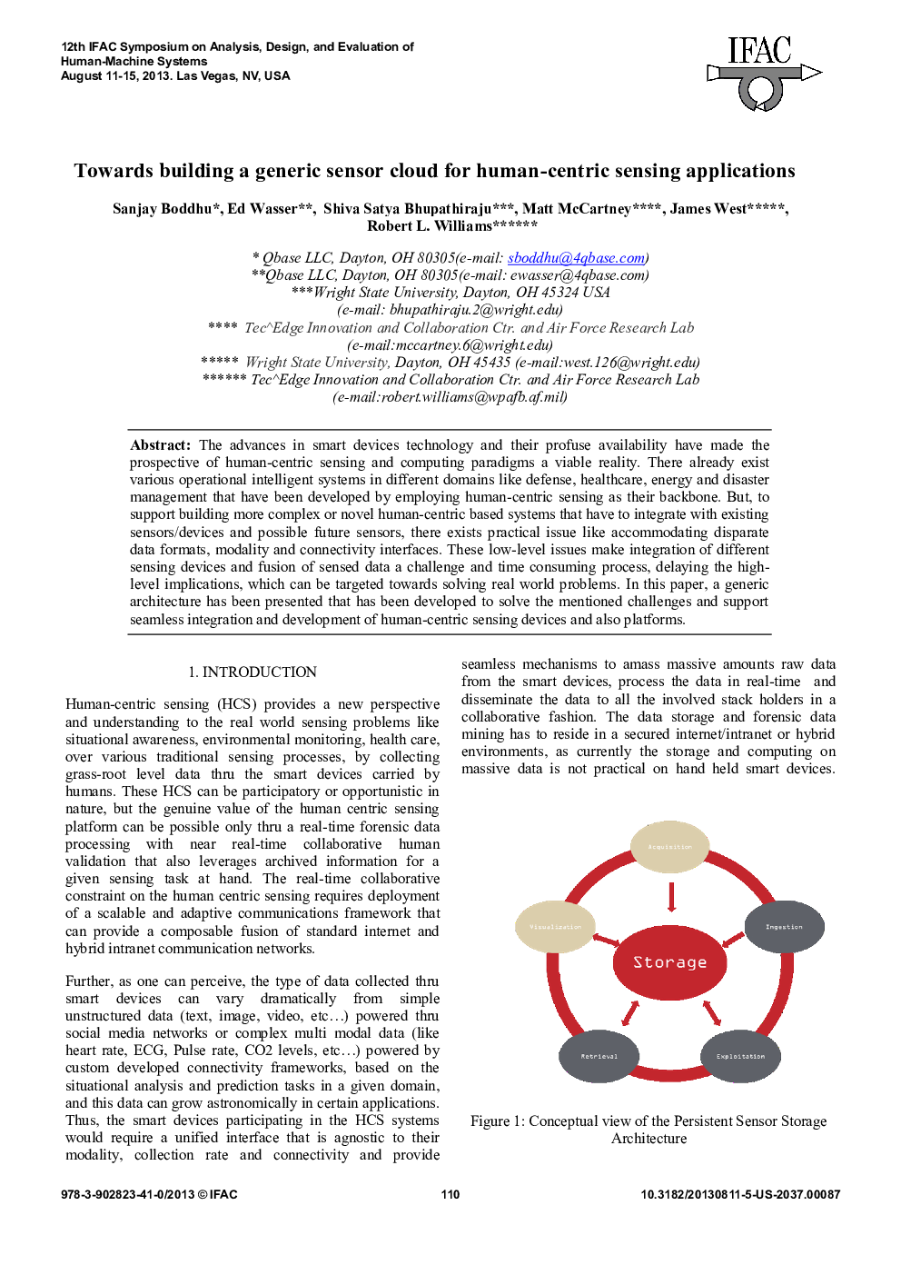 Towards building a generic sensor cloud for human-centric sensing applications