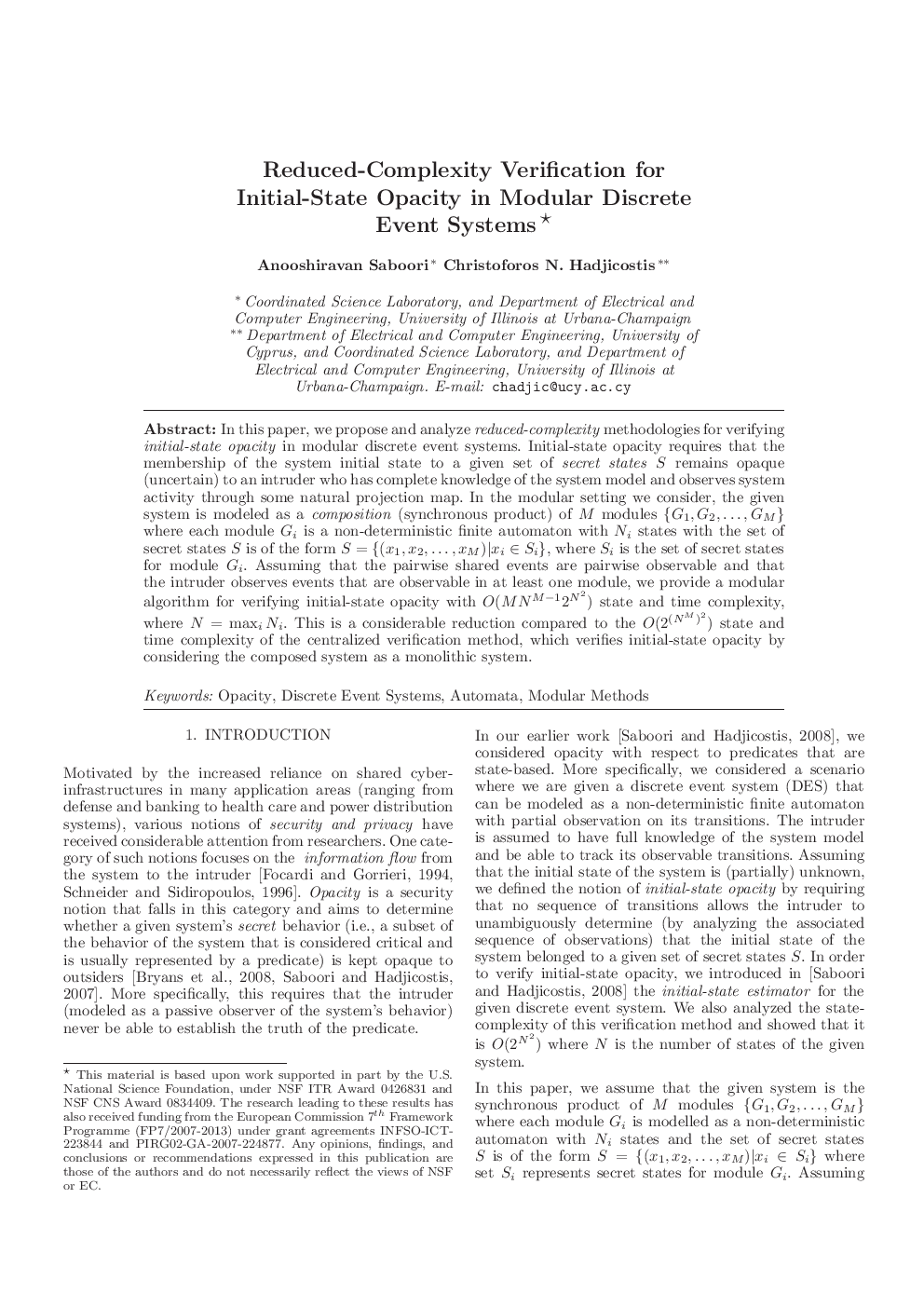 Reduced-Complexity Verification for Initial-State Opacity in Modular Discrete Event Systems 