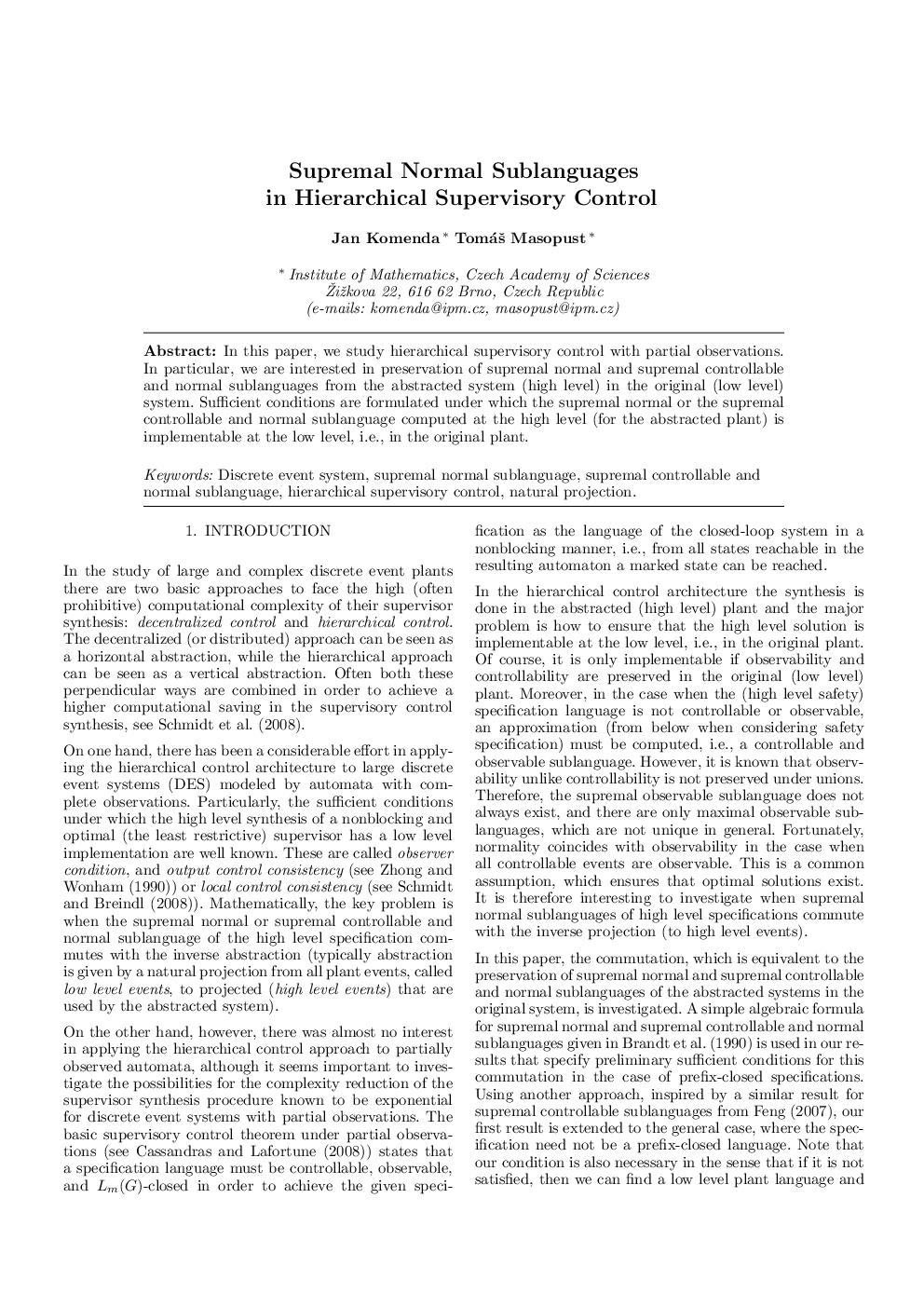 Supremal Normal Sublanguages in Hierarchical Supervisory Control