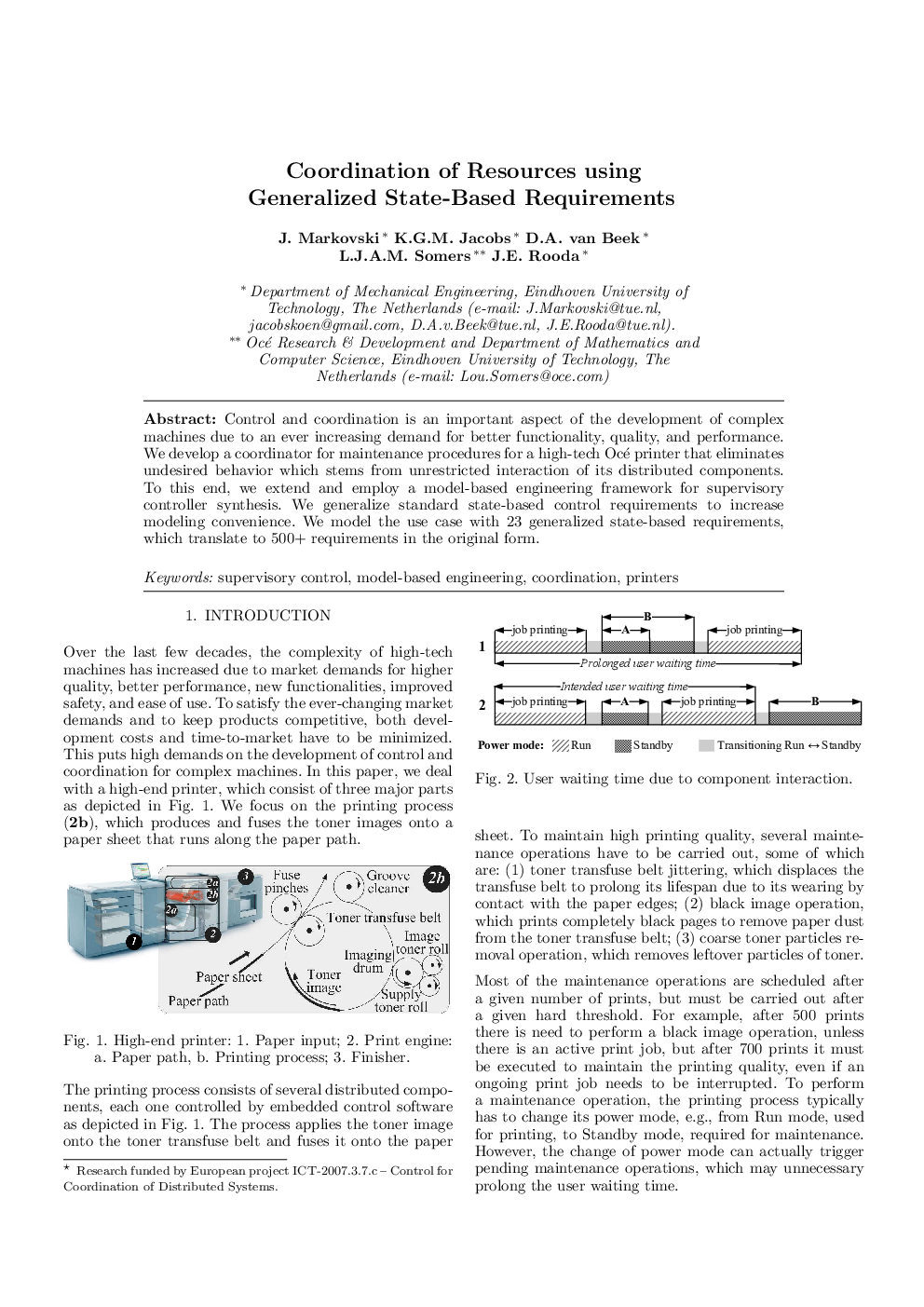 Coordination of Resources using Generalized State-Based Requirements 