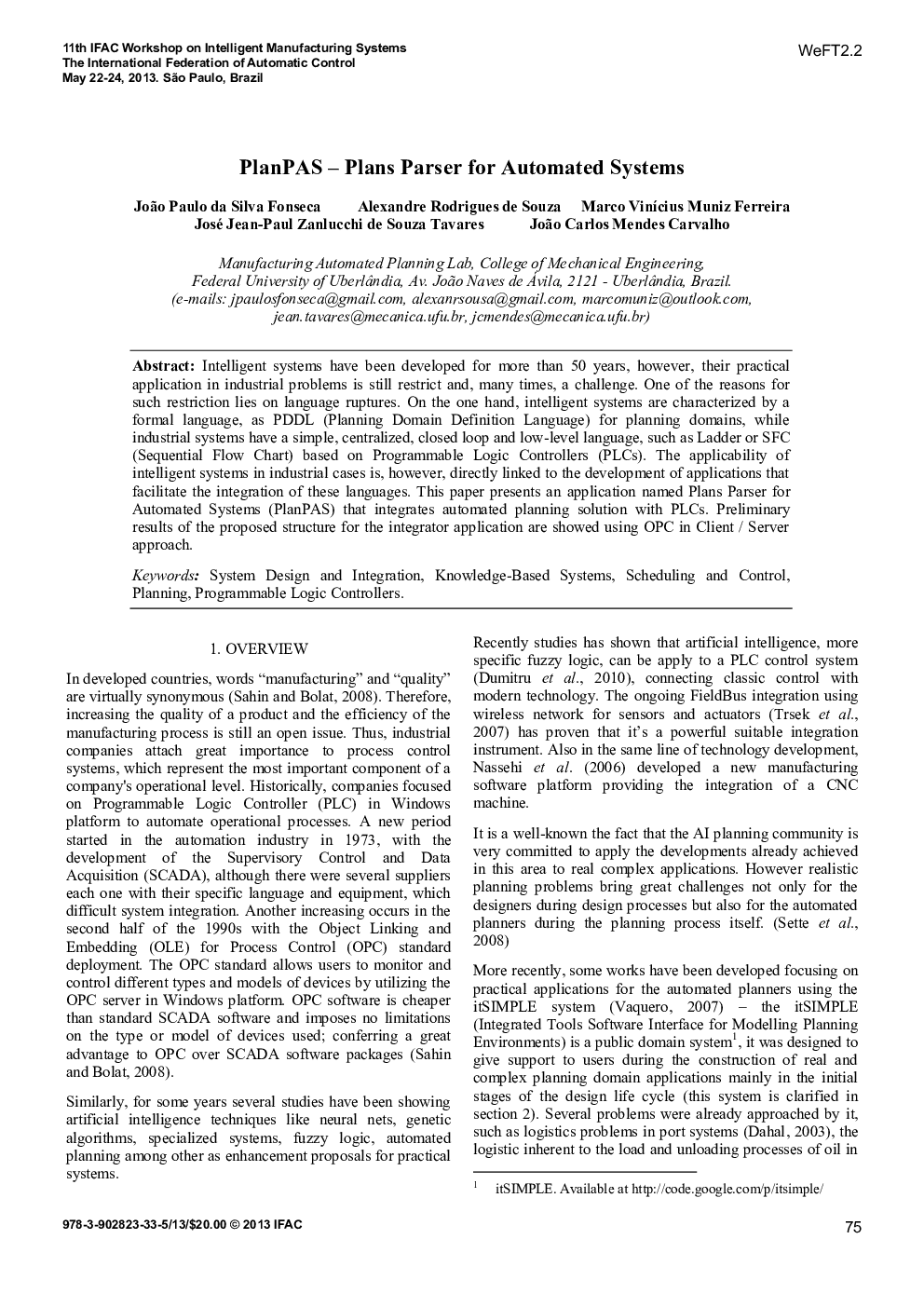 PlanPAS - Plans Parser for Automated Systems
