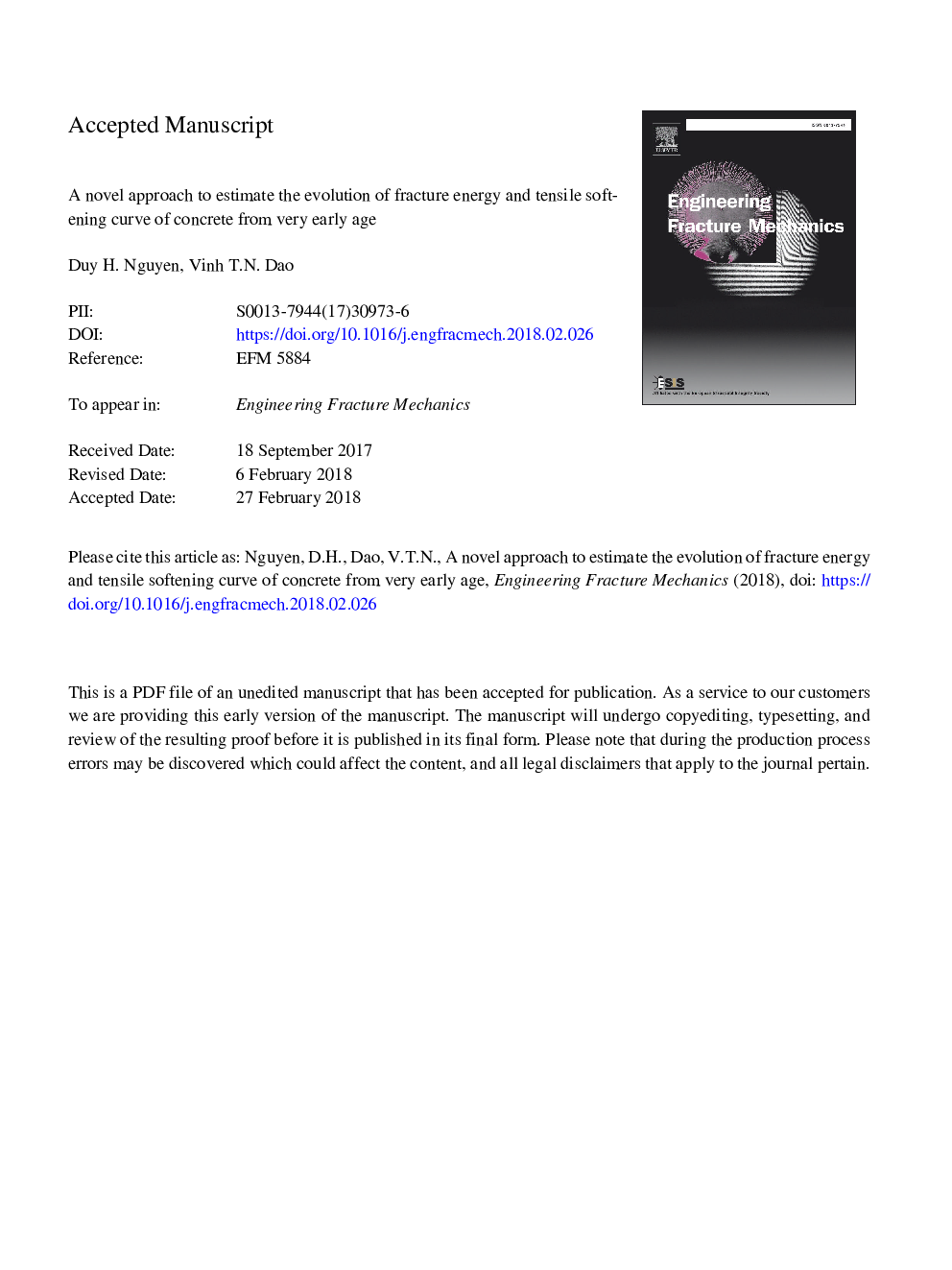 A novel approach to estimate the evolution of fracture energy and tensile softening curve of concrete from very early age