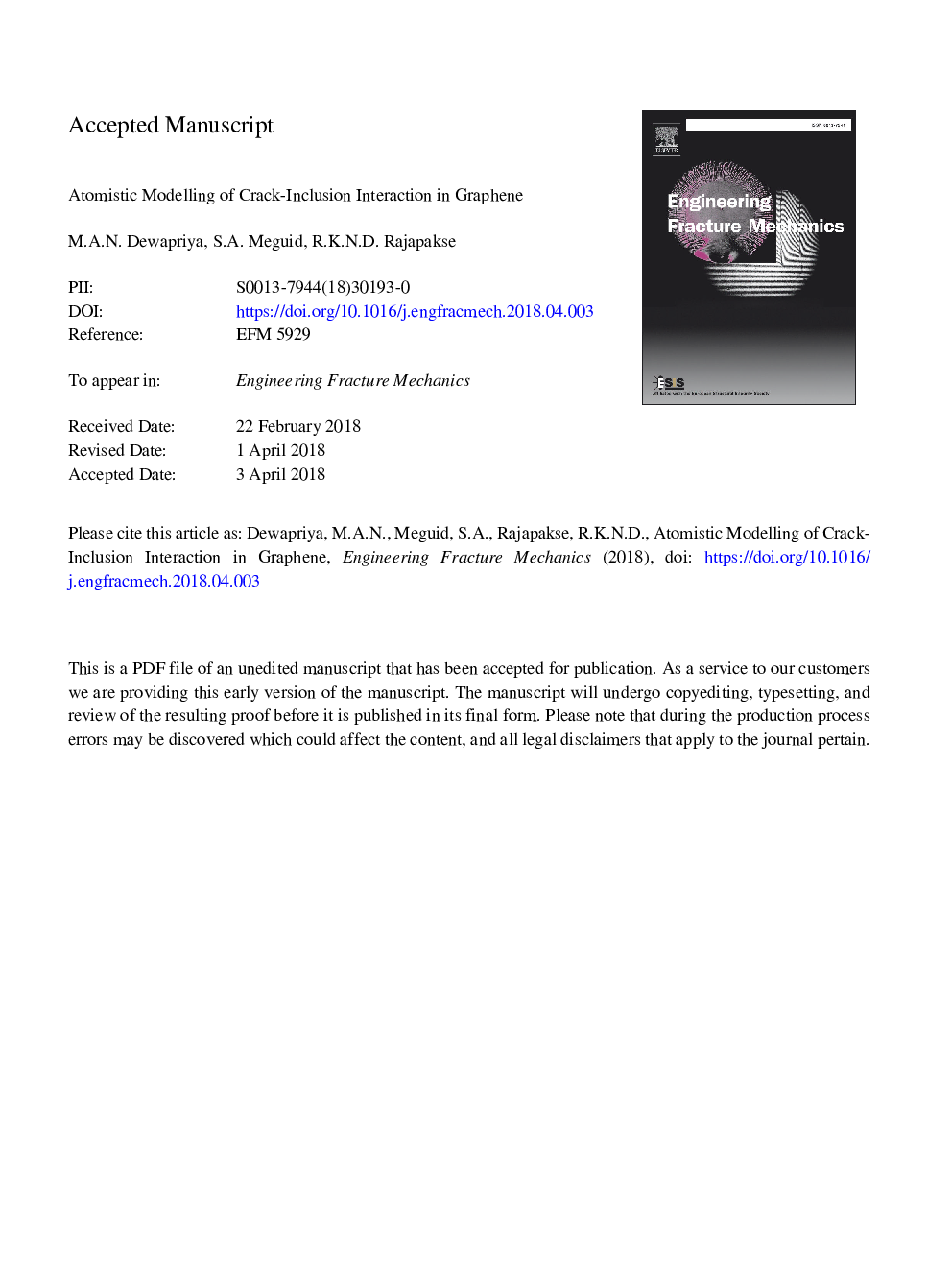 Atomistic modelling of crack-inclusion interaction in graphene