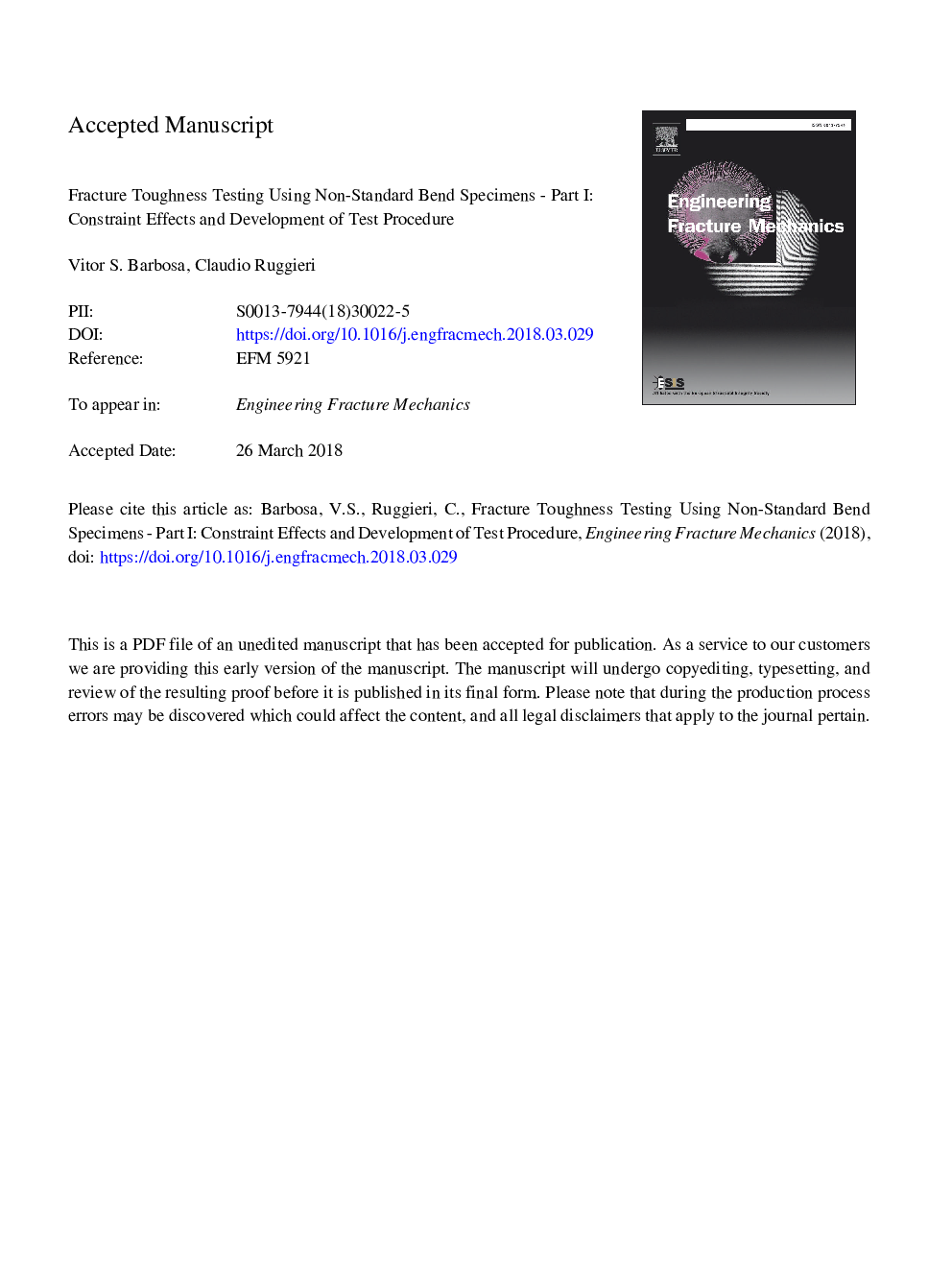 Fracture toughness testing using non-standard bend specimens - Part I: Constraint effects and development of test procedure