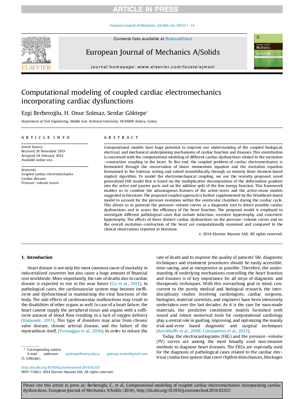 Computational modeling of coupled cardiac electromechanics incorporating cardiac dysfunctions