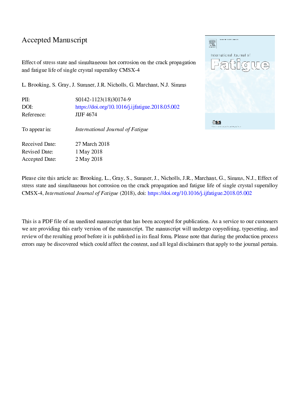 Effect of stress state and simultaneous hot corrosion on the crack propagation and fatigue life of single crystal superalloy CMSX-4