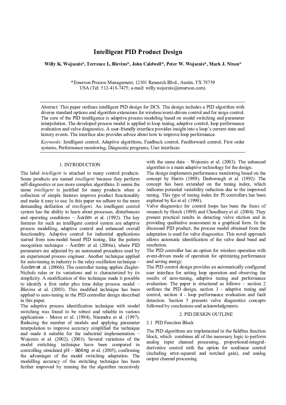 Intelligent PID Product Design