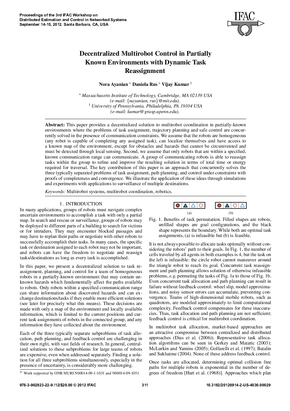 Decentralized Multirobot Control in Partially Known Environments with Dynamic Task Reassignment*