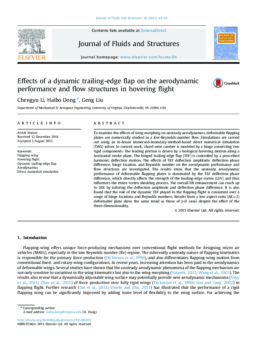 Effects of a dynamic trailing-edge flap on the aerodynamic performance and flow structures in hovering flight