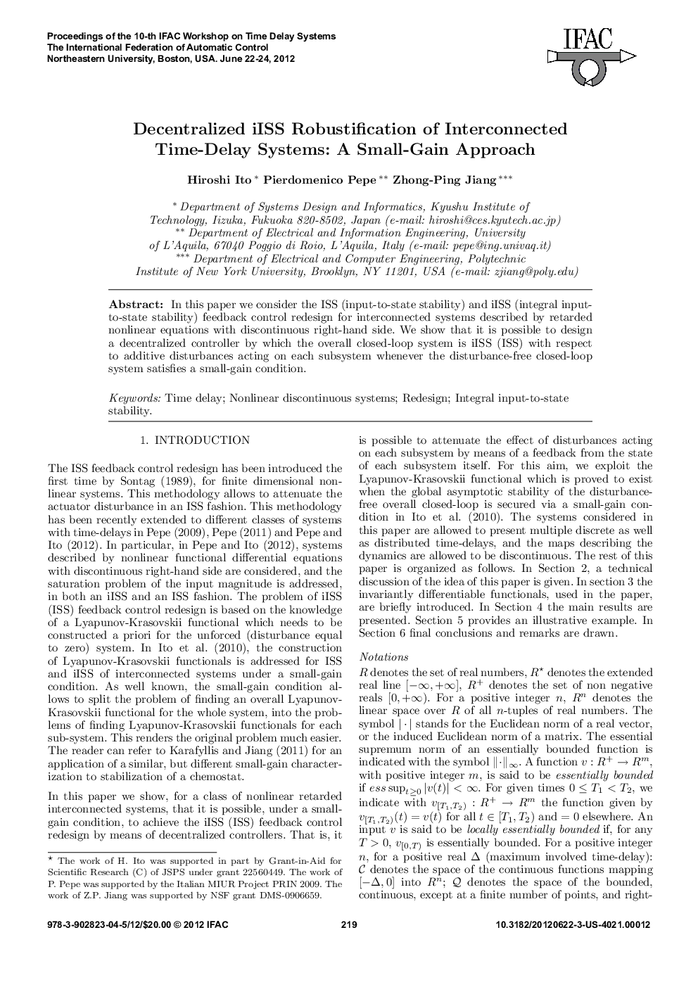 Decentralized iISS Robustification of Interconnected Time-Delay Systems: A Small-Gain Approach*