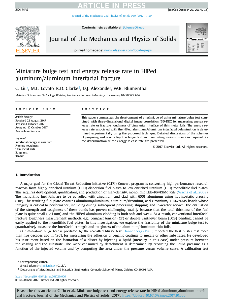 Miniature bulge test and energy release rate in HIPed aluminum/aluminum interfacial fracture