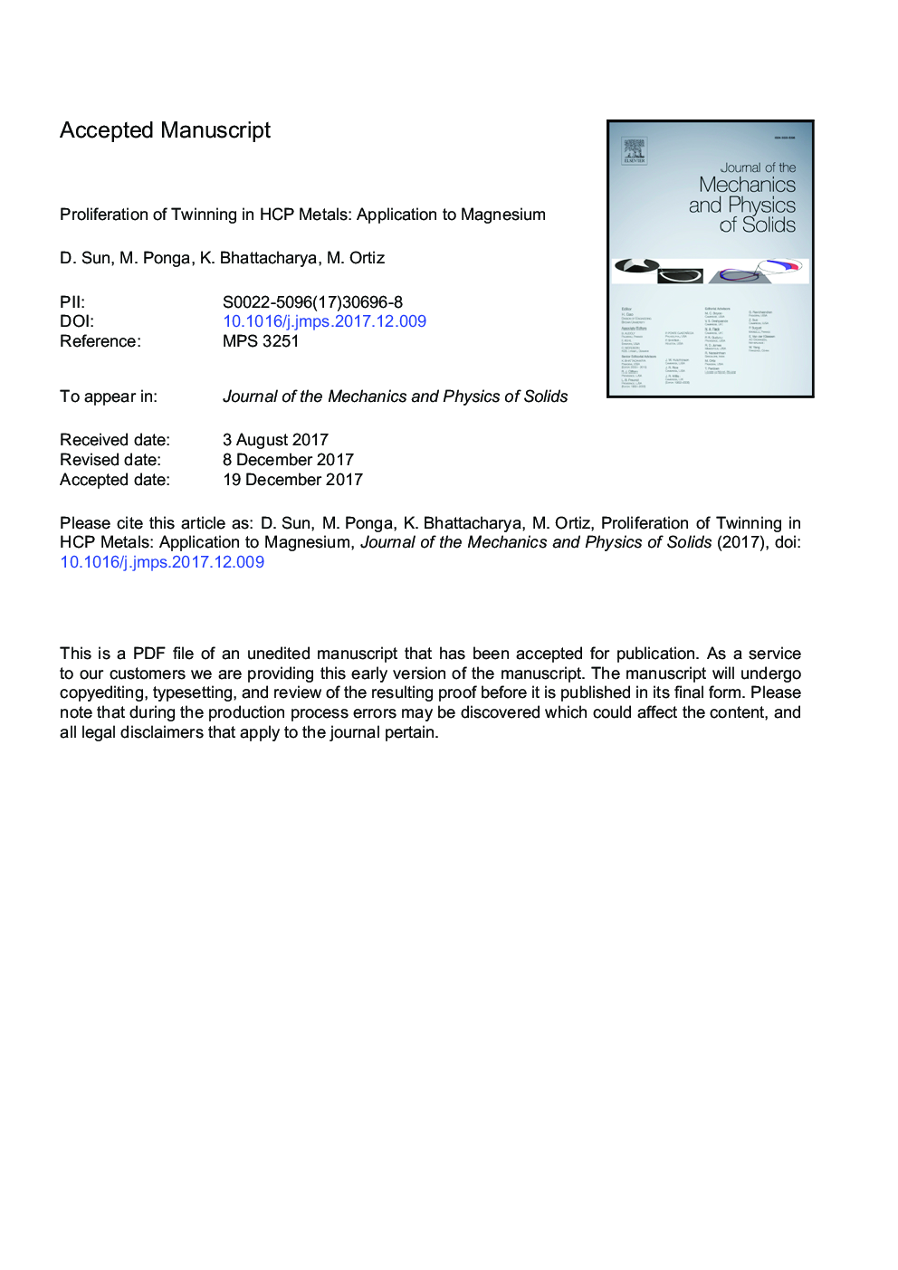 Proliferation of twinning in hexagonal close-packed metals: Application to magnesium