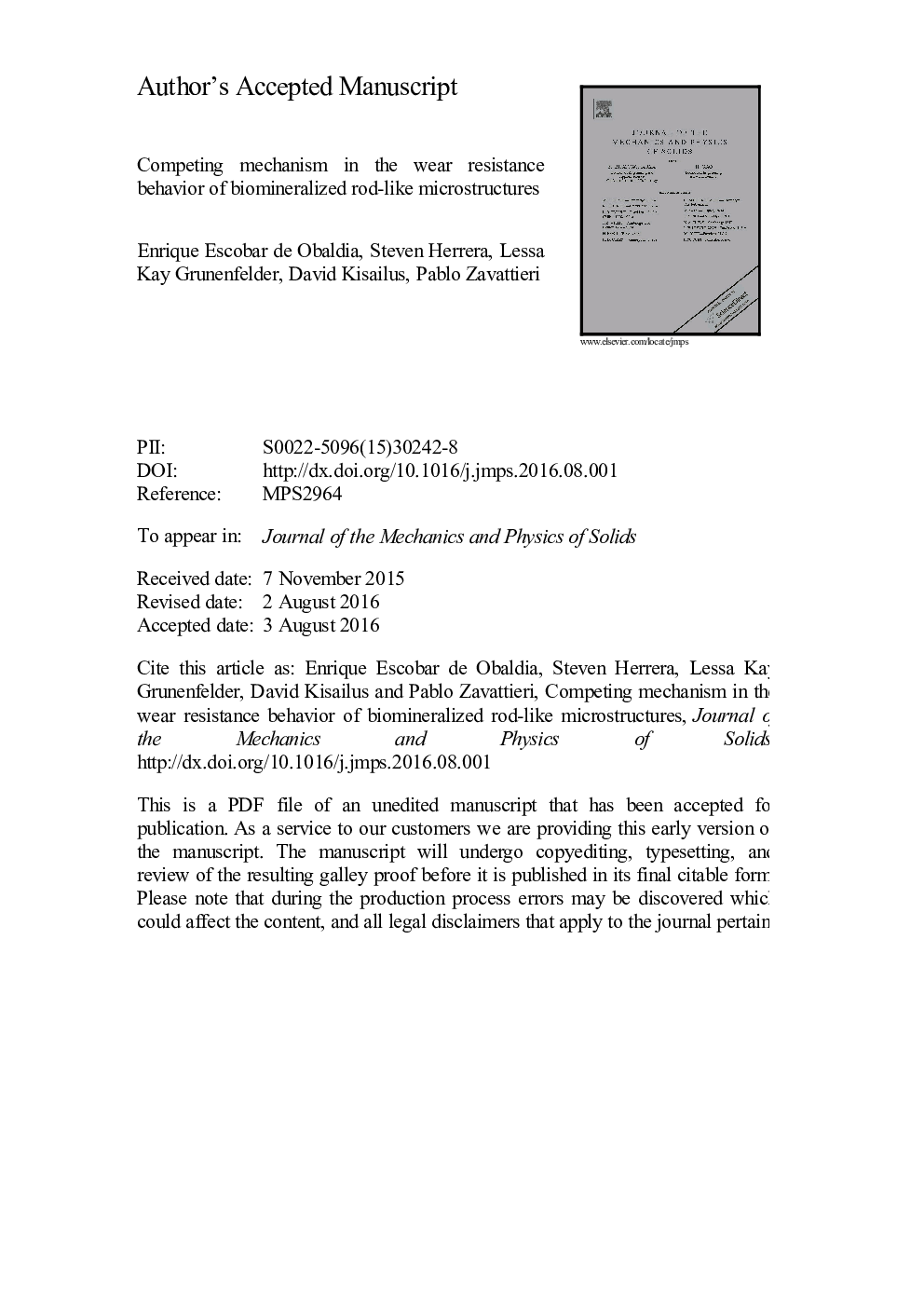 Competing mechanisms in the wear resistance behavior of biomineralized rod-like microstructures