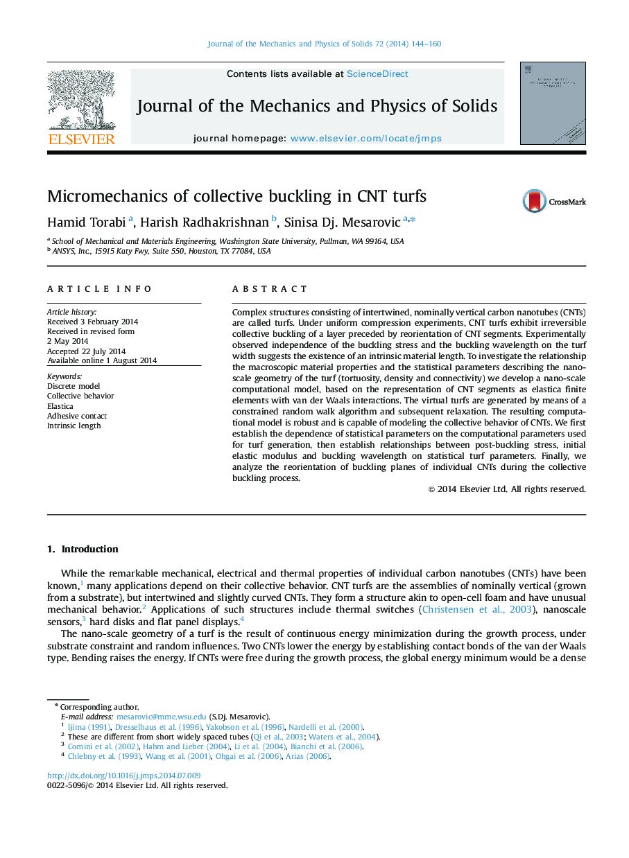 Micromechanics of collective buckling in CNT turfs