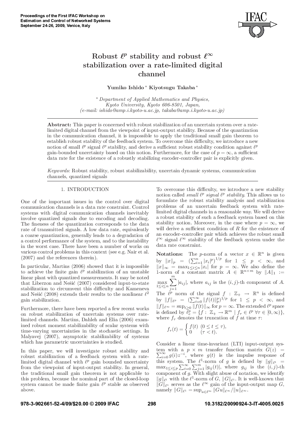 Robust ℓp stability and robust ℓ∞ stabilization over a rate-limited digital channel