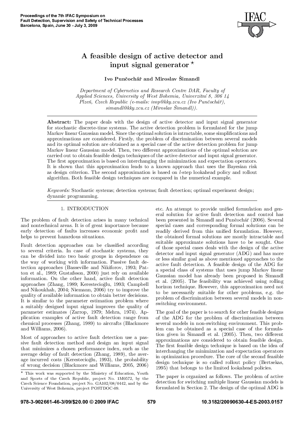 عکس صفحه اول مقاله: A feasible design of active detector and input signal generato A feasible design of active detector and input signal generato