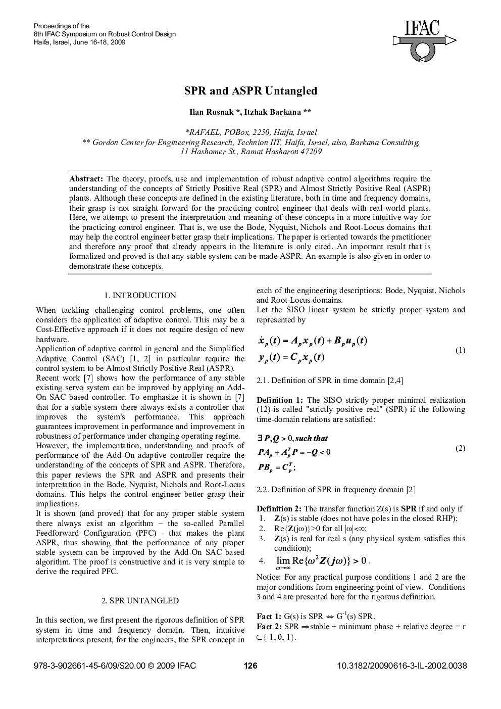 SPR and ASPR Untangled