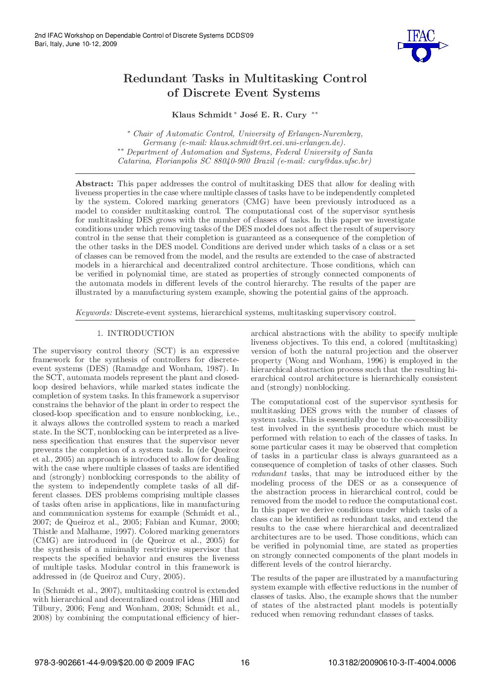 Redundant Tasks in Multitasking Control of Discrete Event Systems