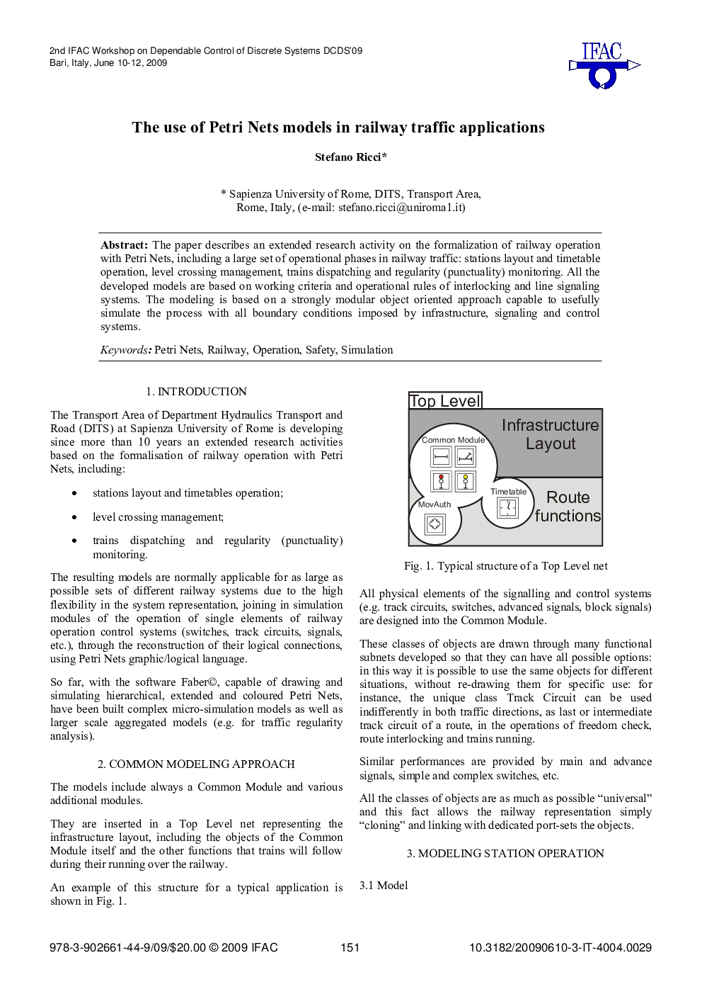 عکس صفحه اول مقاله: The use of Petri Nets models in railway traffic applications The use of Petri Nets models in railway traffic applications
