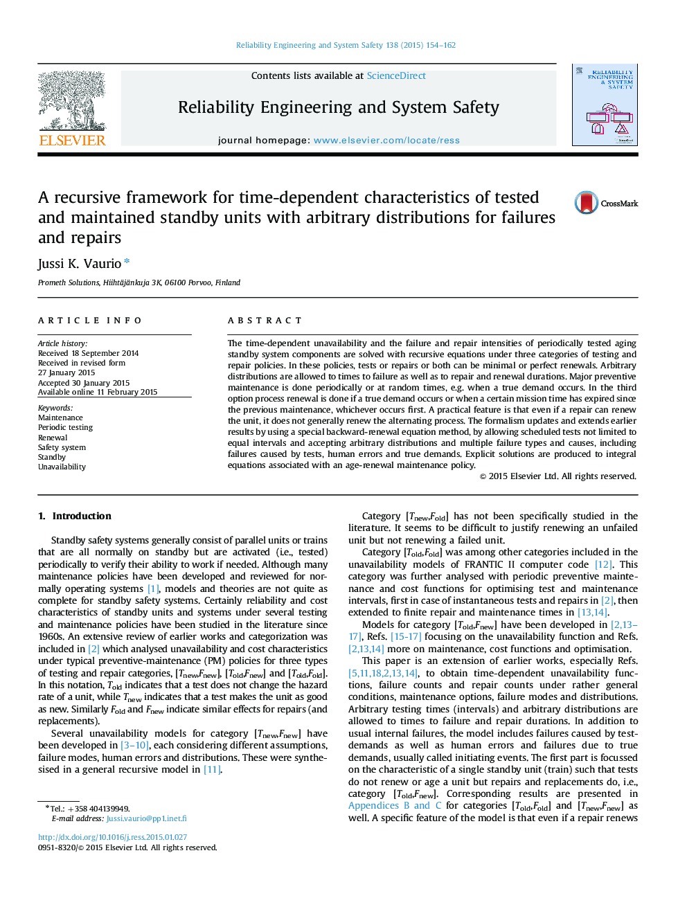 A recursive framework for time-dependent characteristics of tested and maintained standby units with arbitrary distributions for failures and repairs