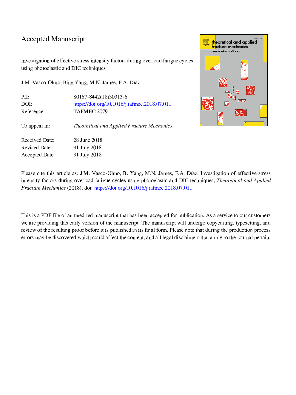 Investigation of effective stress intensity factors during overload fatigue cycles using photoelastic and DIC techniques