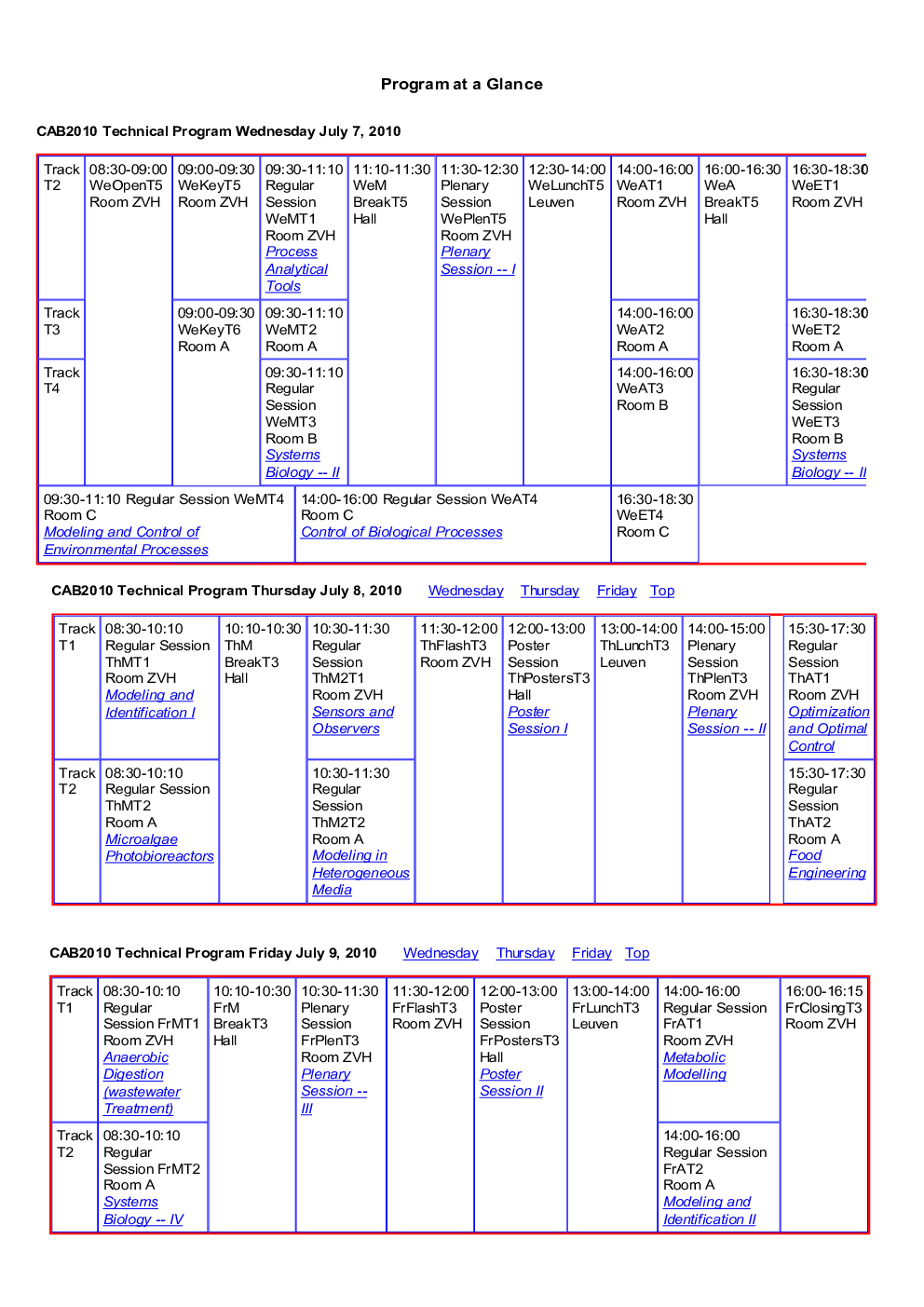 Technical Program