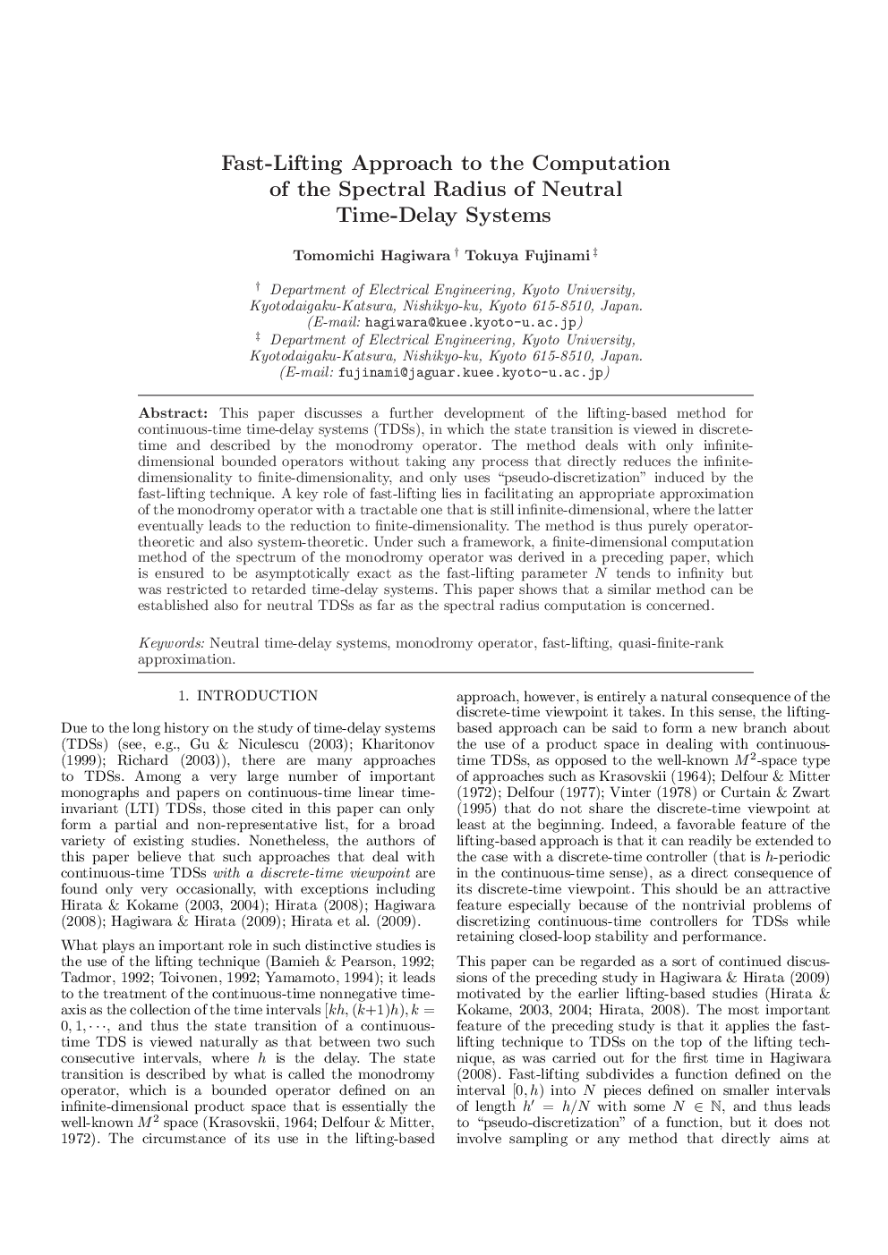 Fast-Lifting Approach to the Computation of the Spectral Radius of Neutral Time-Delay Systems