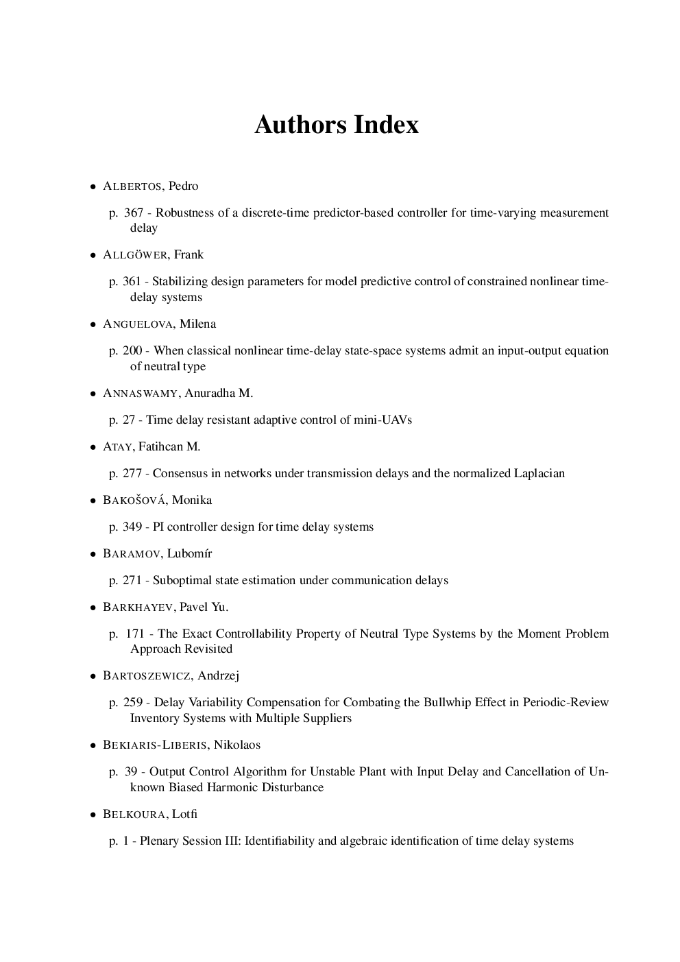 Author Index