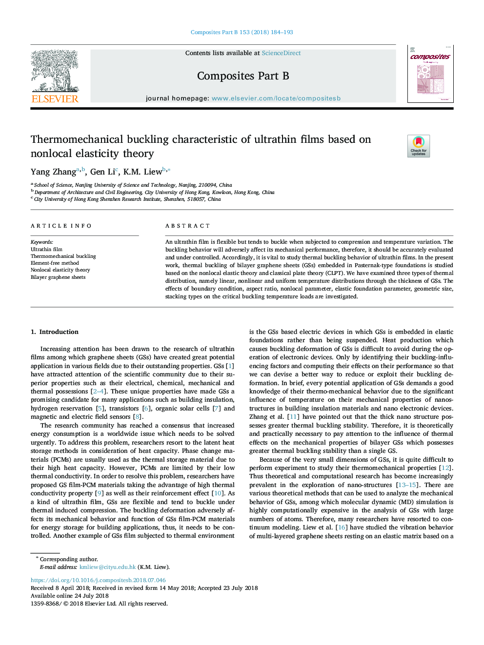 Thermomechanical buckling characteristic of ultrathin films based on nonlocal elasticity theory