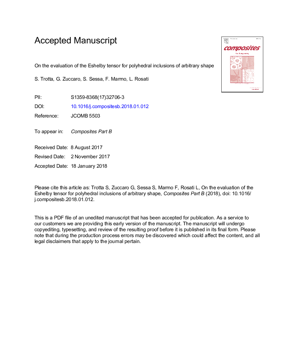 On the evaluation of the Eshelby tensor for polyhedral inclusions of arbitrary shape