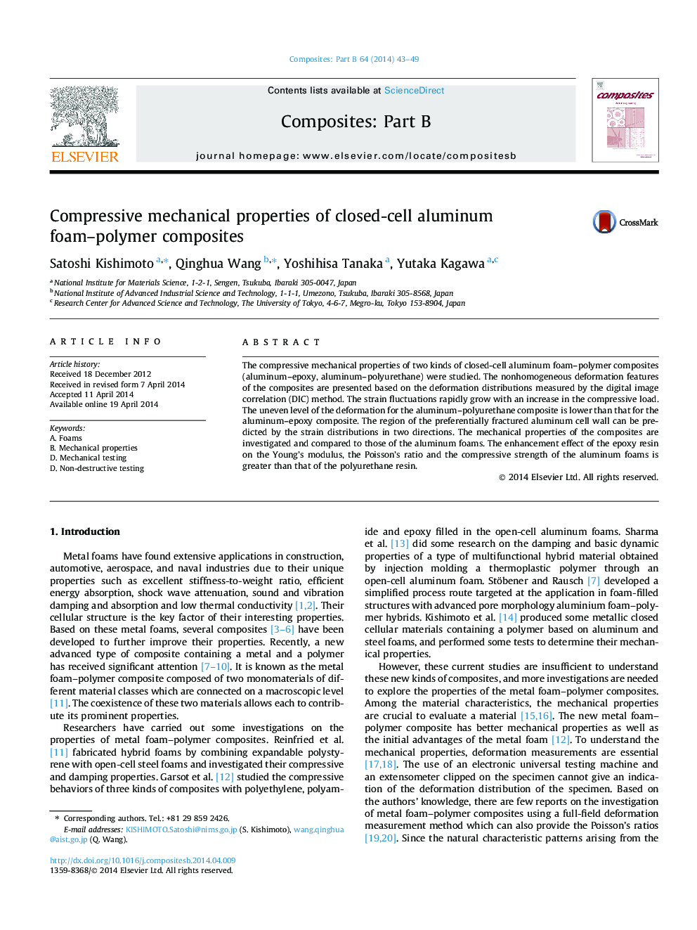 Compressive mechanical properties of closed-cell aluminum foam-polymer composites