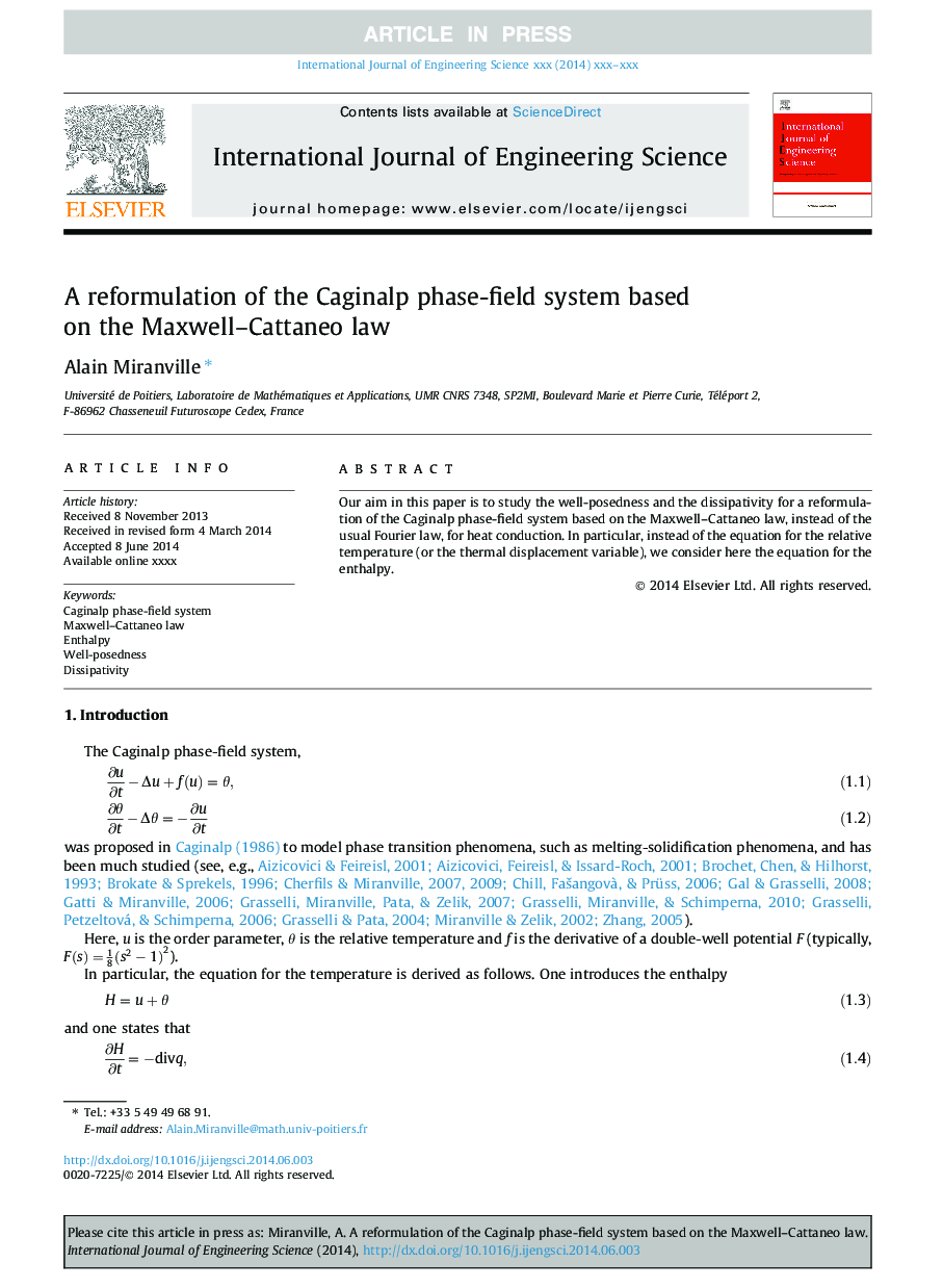 A reformulation of the Caginalp phase-field system based on the Maxwell-Cattaneo law