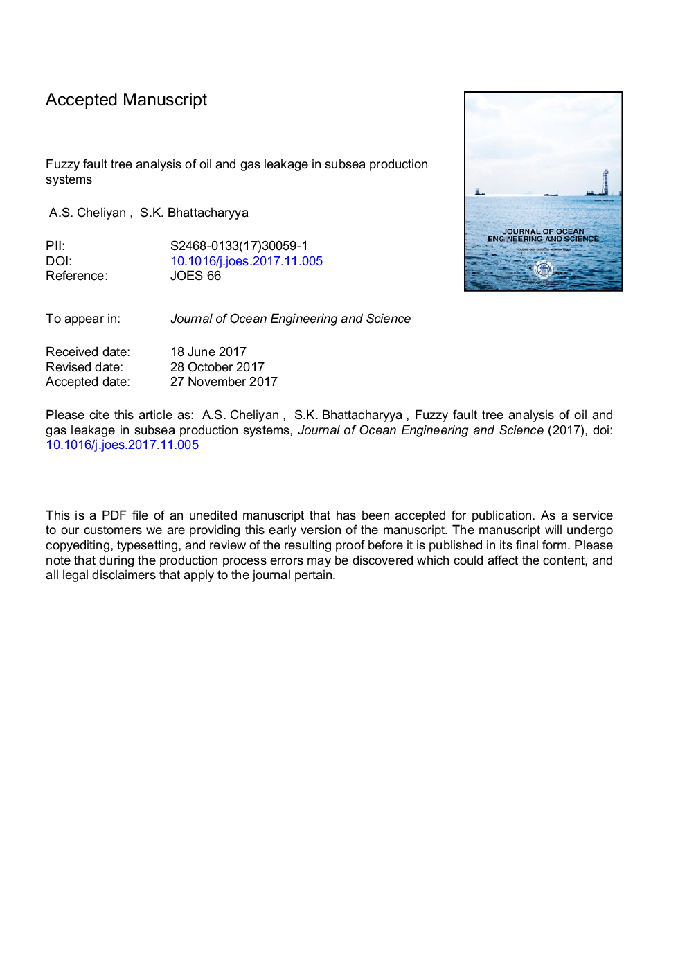 Fuzzy fault tree analysis of oil and gas leakage in subsea production systems