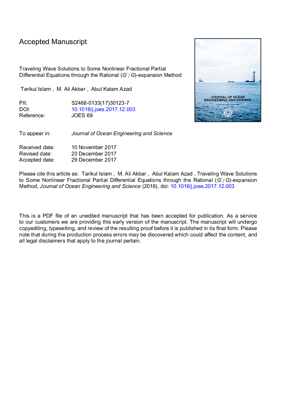 Traveling wave solutions to some nonlinear fractional partial differential equations through the rational (Gâ²/G)-expansion method