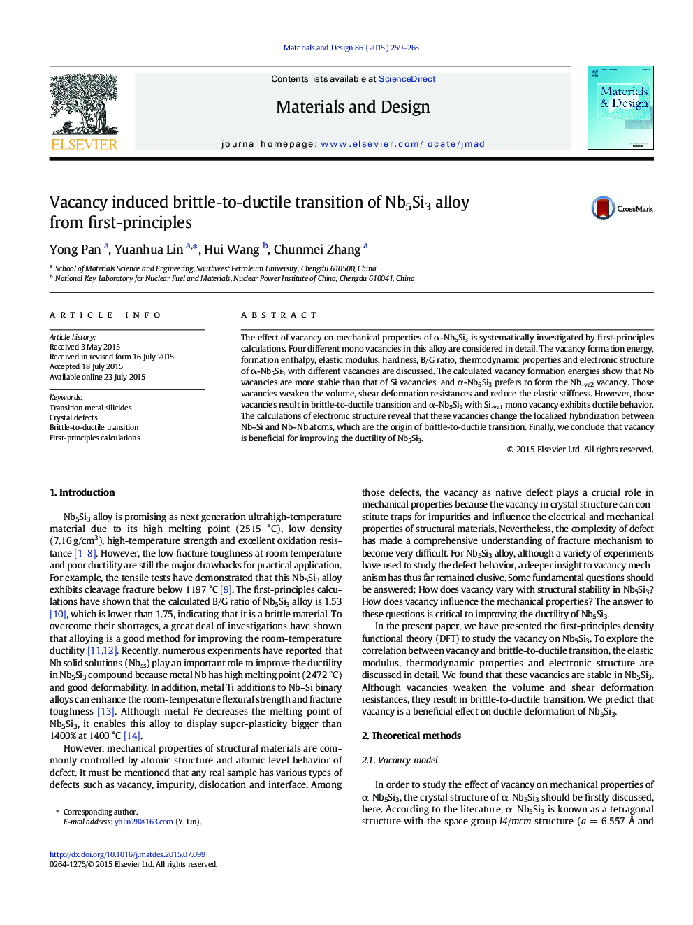 Vacancy induced brittle-to-ductile transition of Nb5Si3 alloy from first-principles