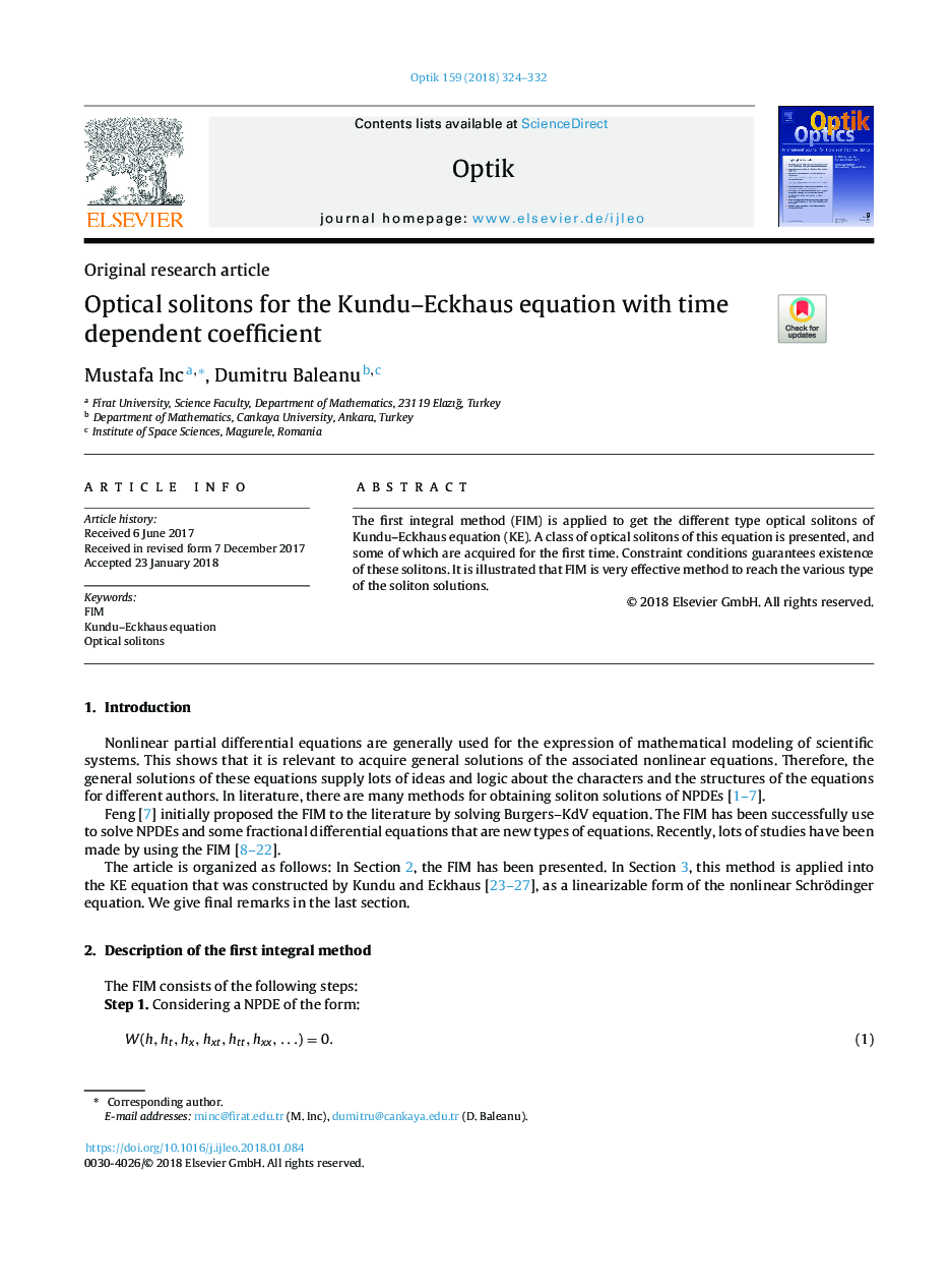 Optical solitons for the Kundu-Eckhaus equation with time dependent coefficient