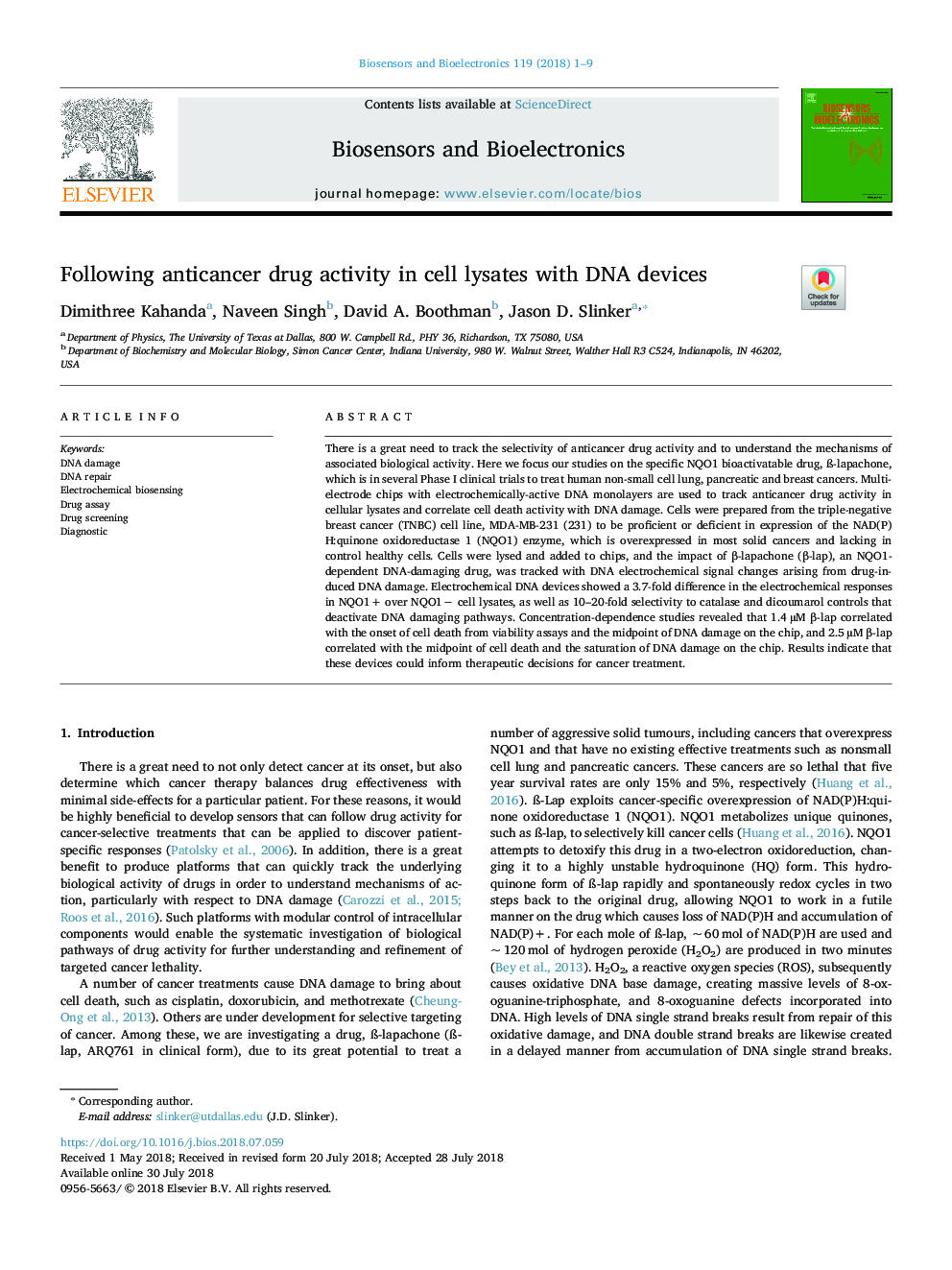 Following anticancer drug activity in cell lysates with DNA devices