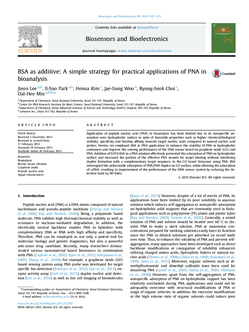 BSA as additive: A simple strategy for practical applications of PNA in bioanalysis