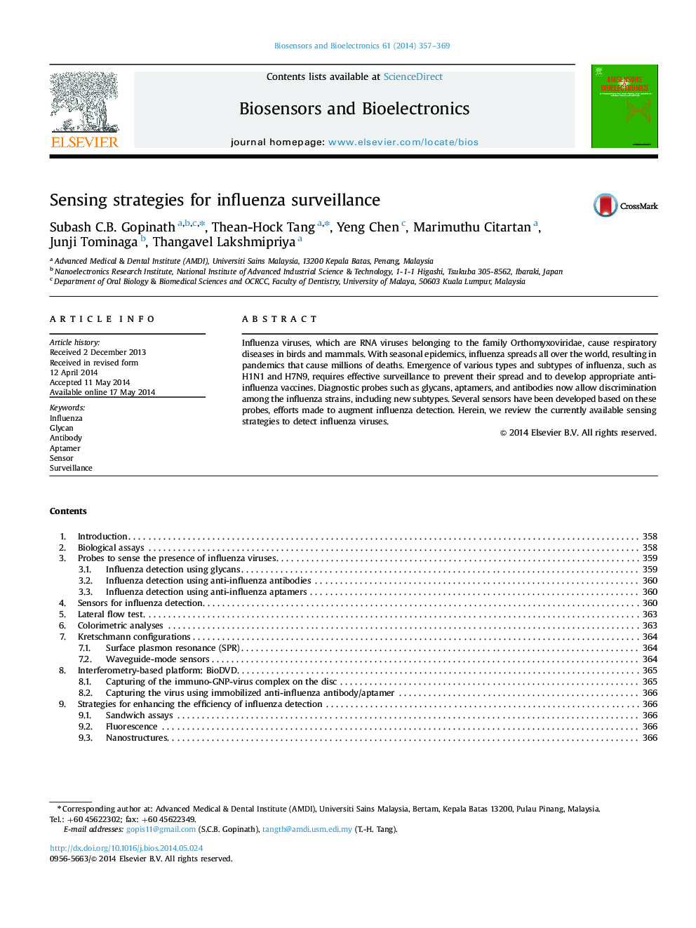 Sensing strategies for influenza surveillance