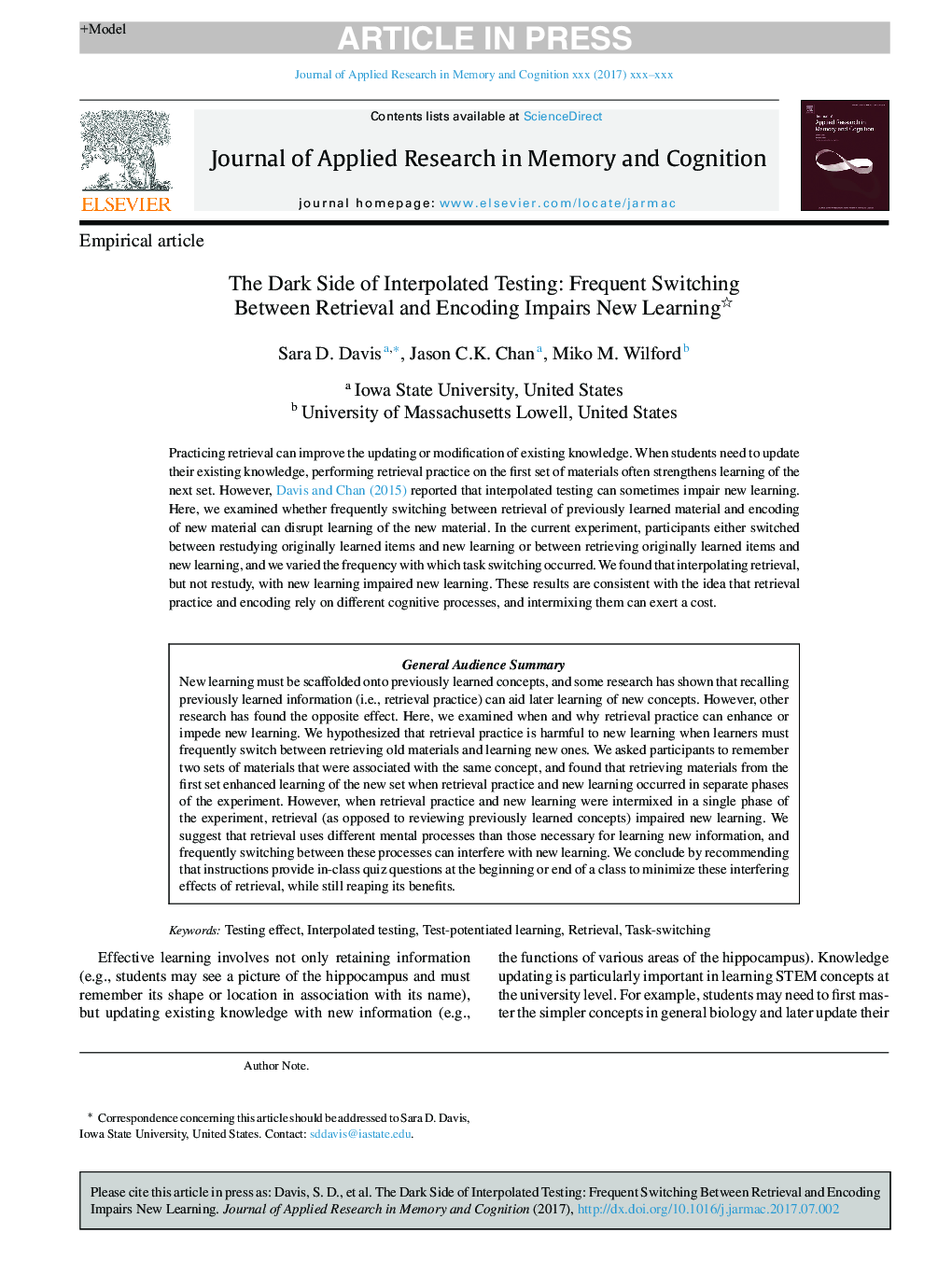 The Dark Side of Interpolated Testing: Frequent Switching Between Retrieval and Encoding Impairs New Learning