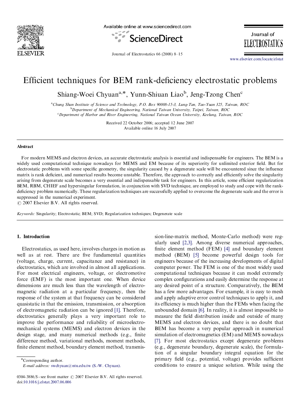 Efficient techniques for BEM rank-deficiency electrostatic problems