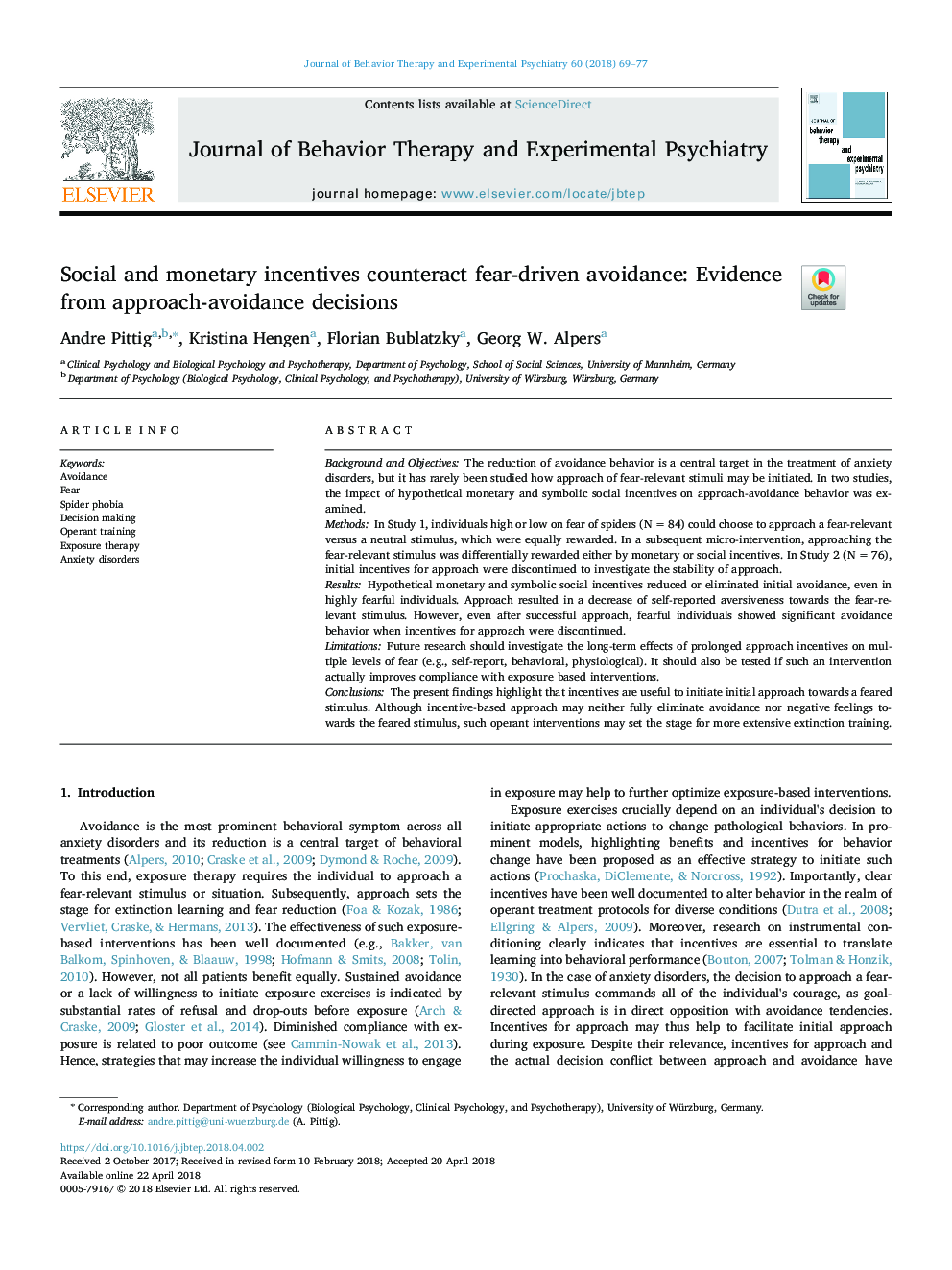 Social and monetary incentives counteract fear-driven avoidance: Evidence from approach-avoidance decisions