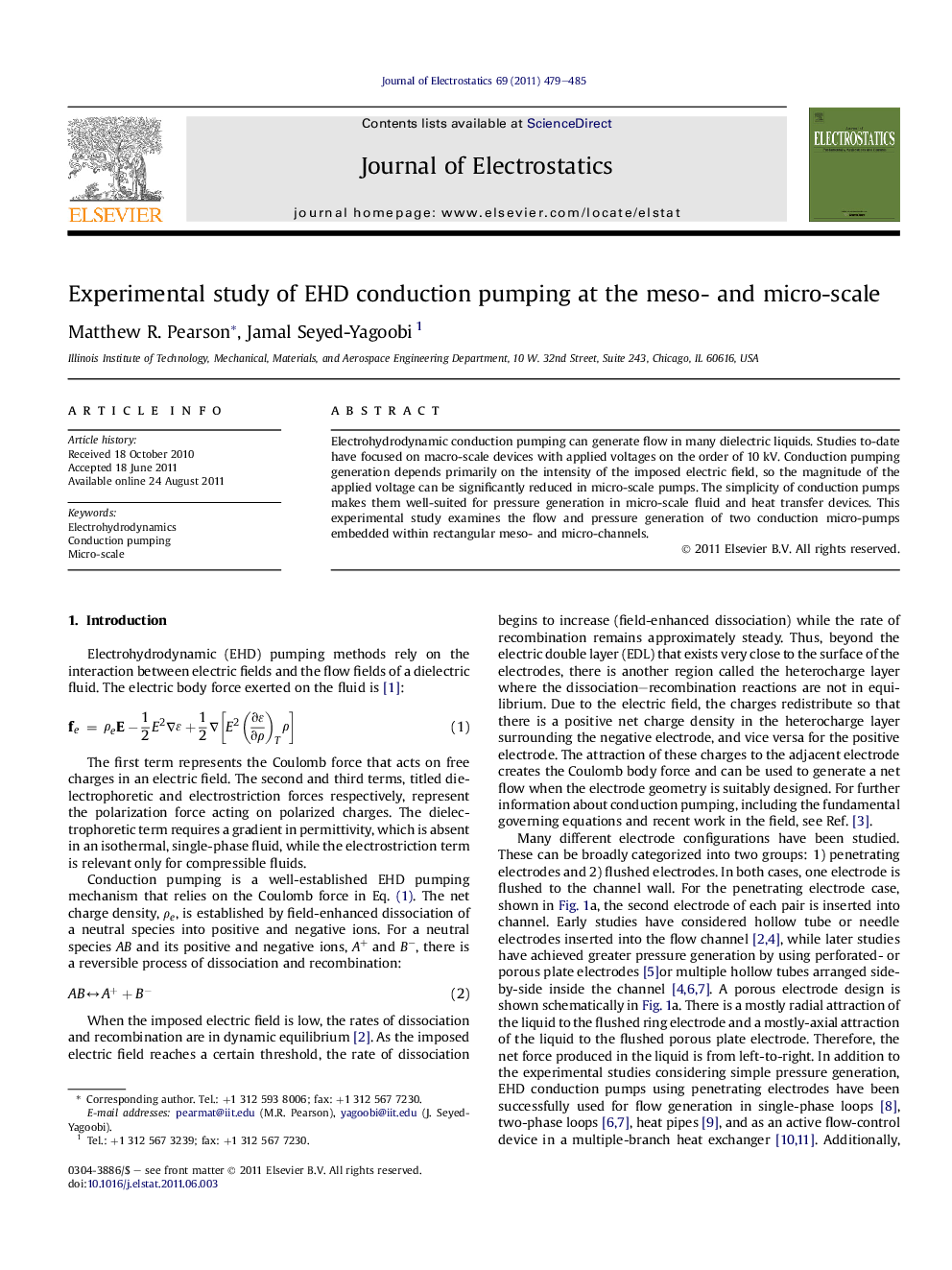 Experimental study of EHD conduction pumping at the meso- and micro-scale