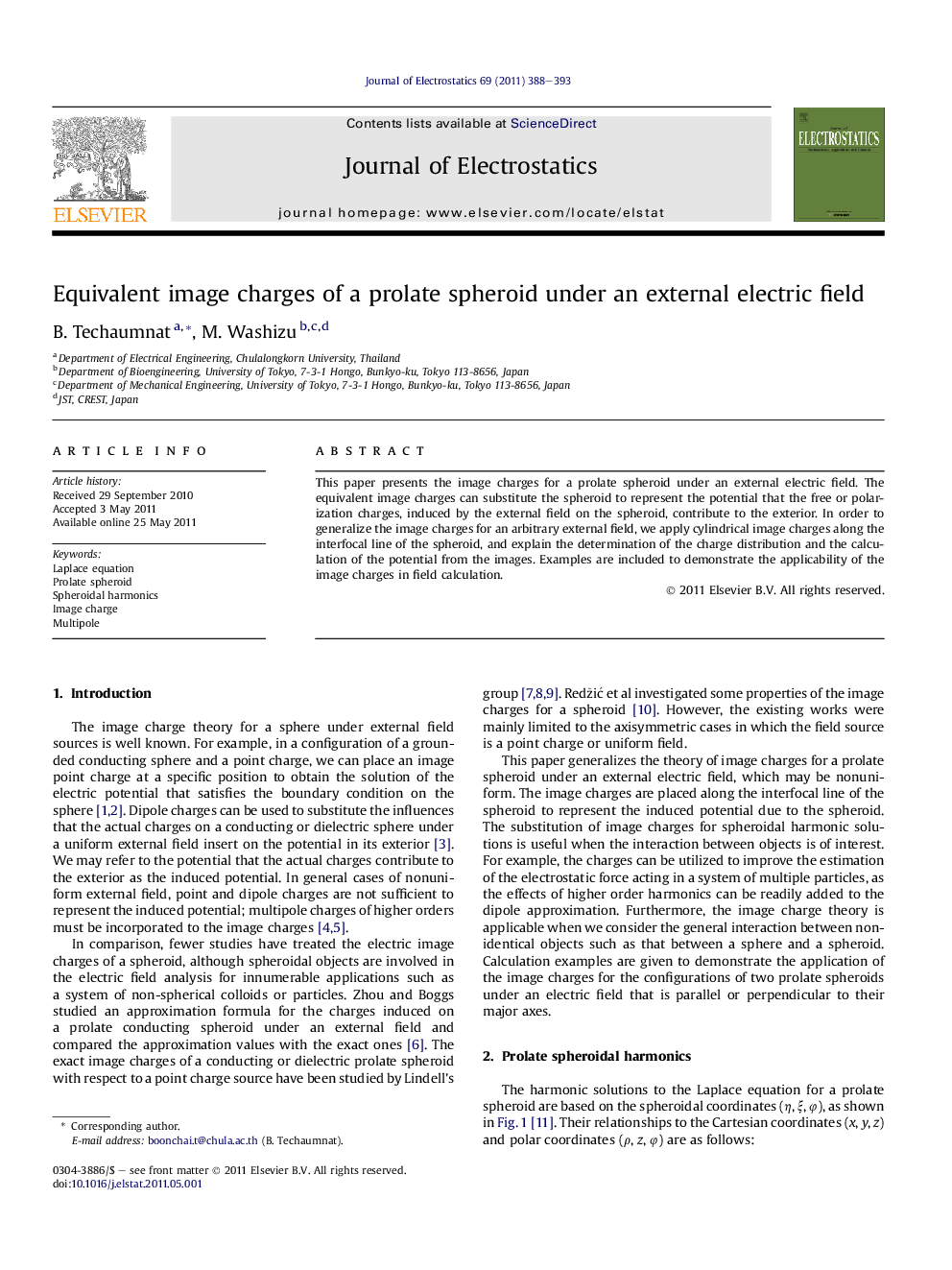 Equivalent image charges of a prolate spheroid under an external electric field