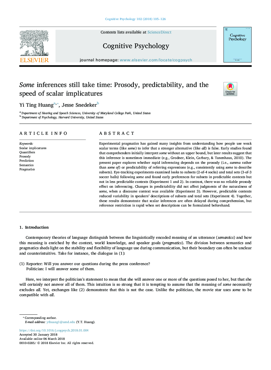 Some inferences still take time: Prosody, predictability, and the speed of scalar implicatures