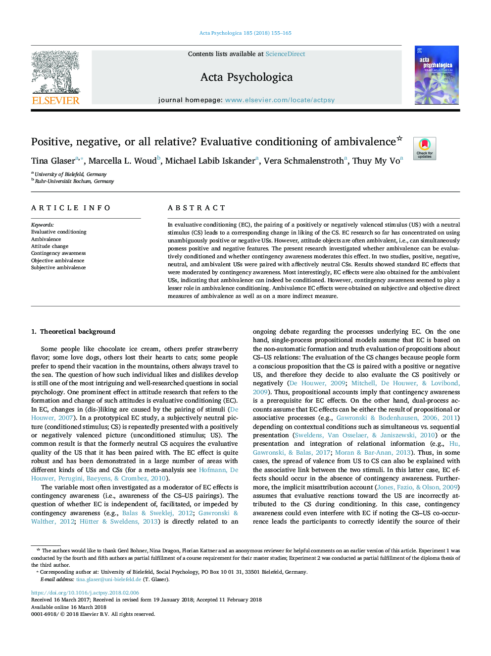 Positive, negative, or all relative? Evaluative conditioning of ambivalence