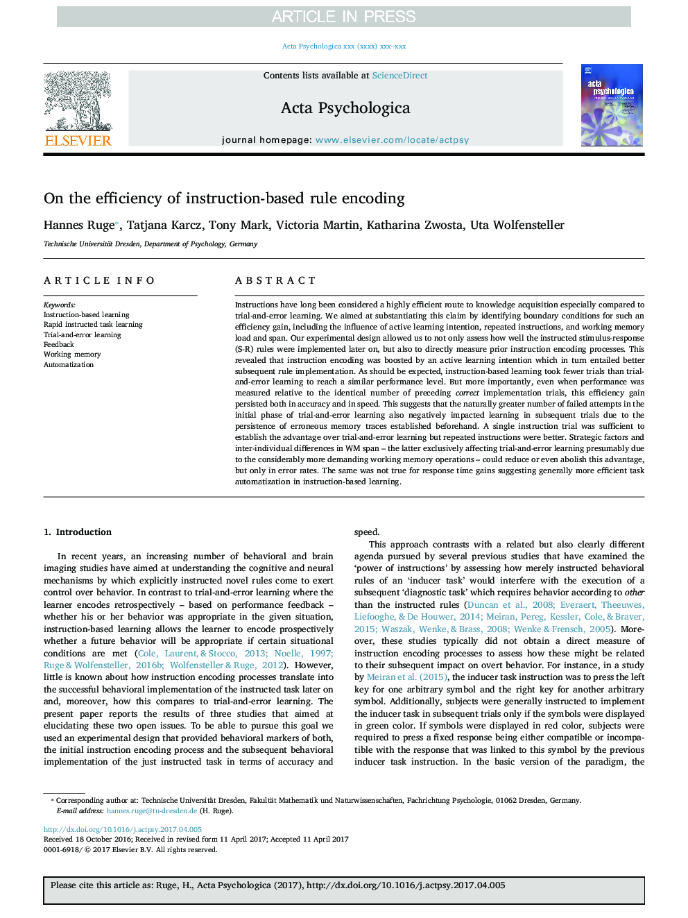 On the efficiency of instruction-based rule encoding