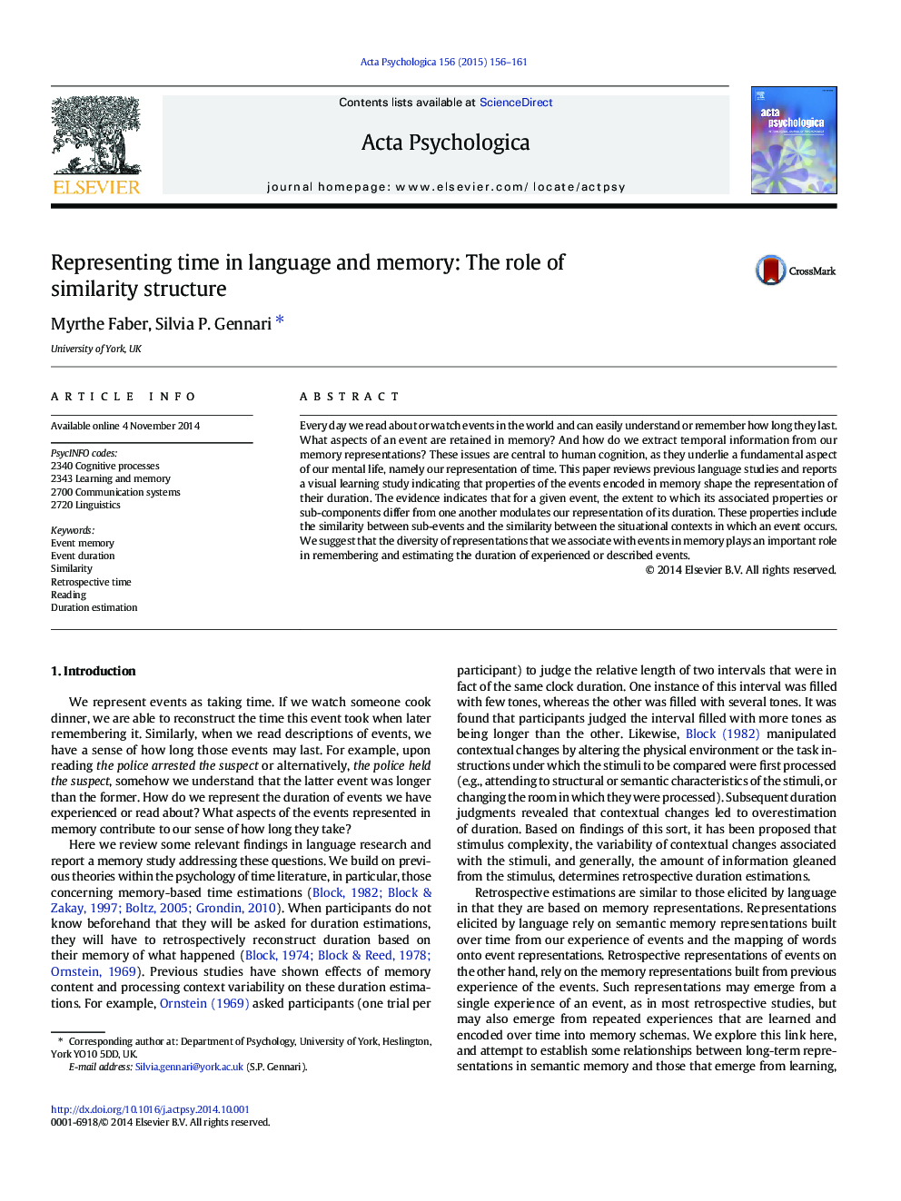 Representing time in language and memory: The role of similarity structure